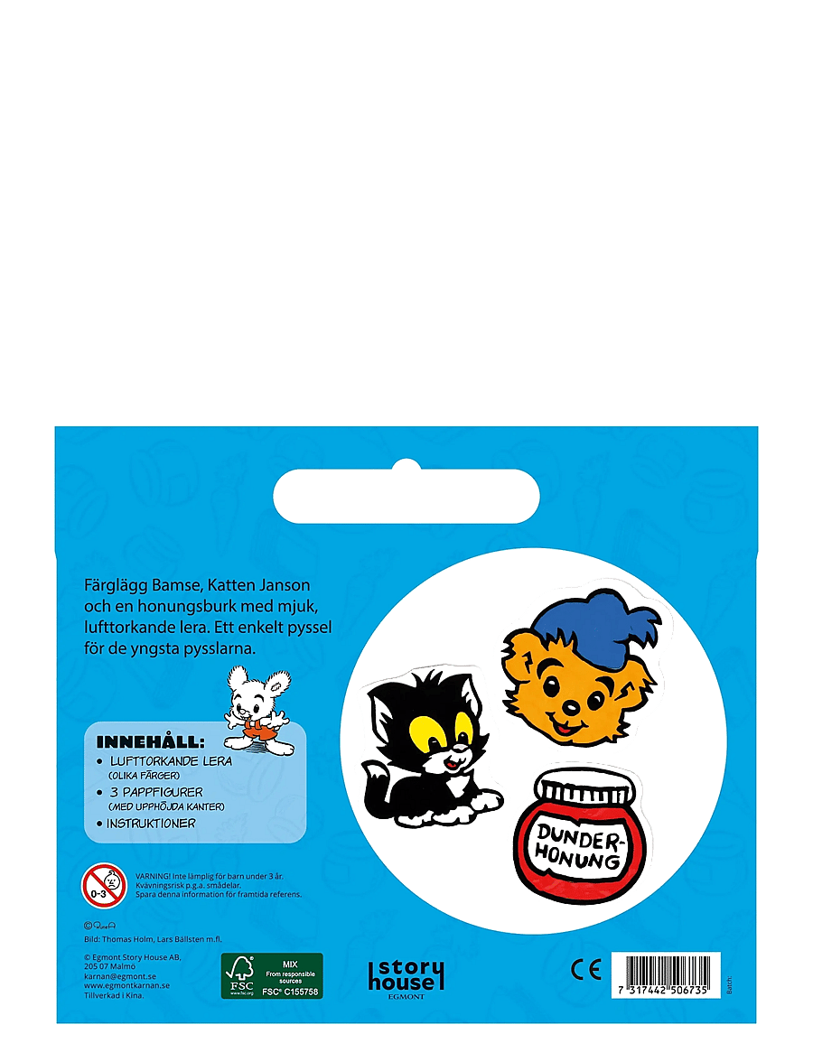 Kärnan - KUL ATT SKAPA BAMSE LERMÅLNING - leklera - multi - 3