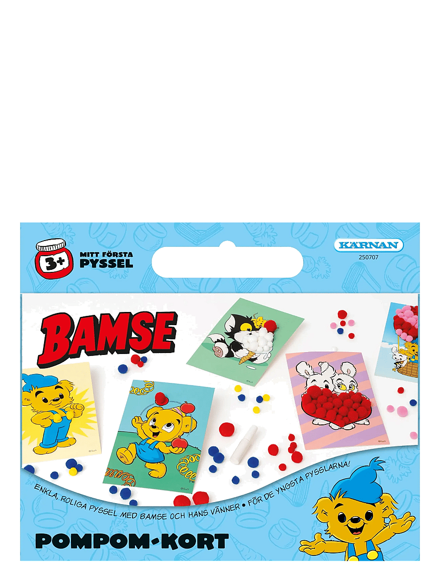 Kärnan - KUL ATT SKAPA BAMSE POMPOMPYSSEL - pysselset - blue - 0