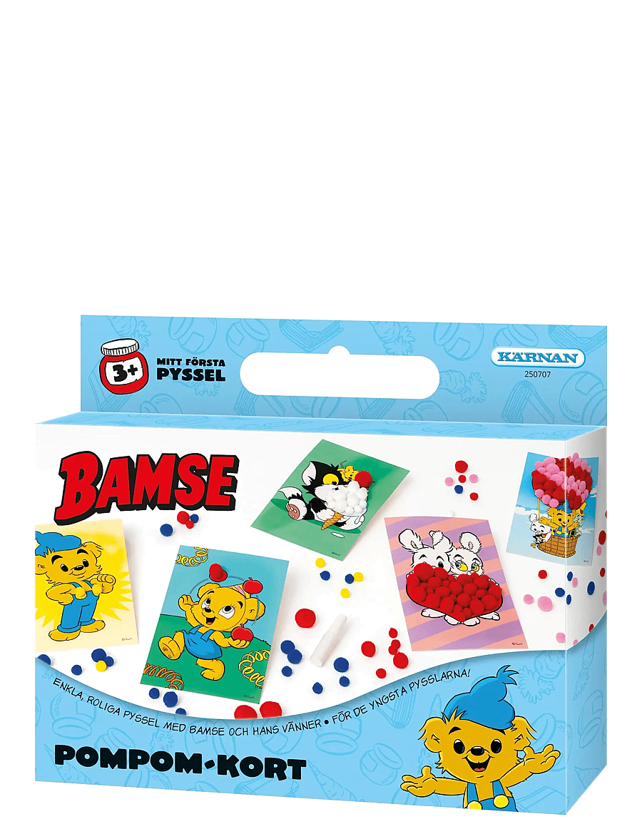 Kärnan - KUL ATT SKAPA BAMSE POMPOMPYSSEL - pysselset - blue - 1