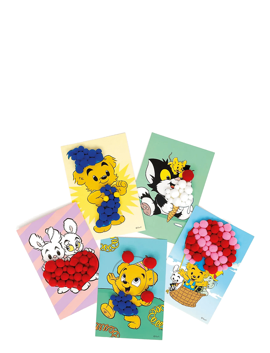 Kärnan - KUL ATT SKAPA BAMSE POMPOMPYSSEL - pysselset - blue - 3