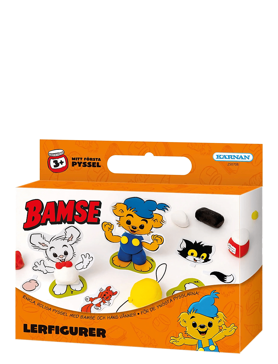 Kärnan - KUL ATT SKAPA BAMSE LERFIGURER - leklera - orange - 1