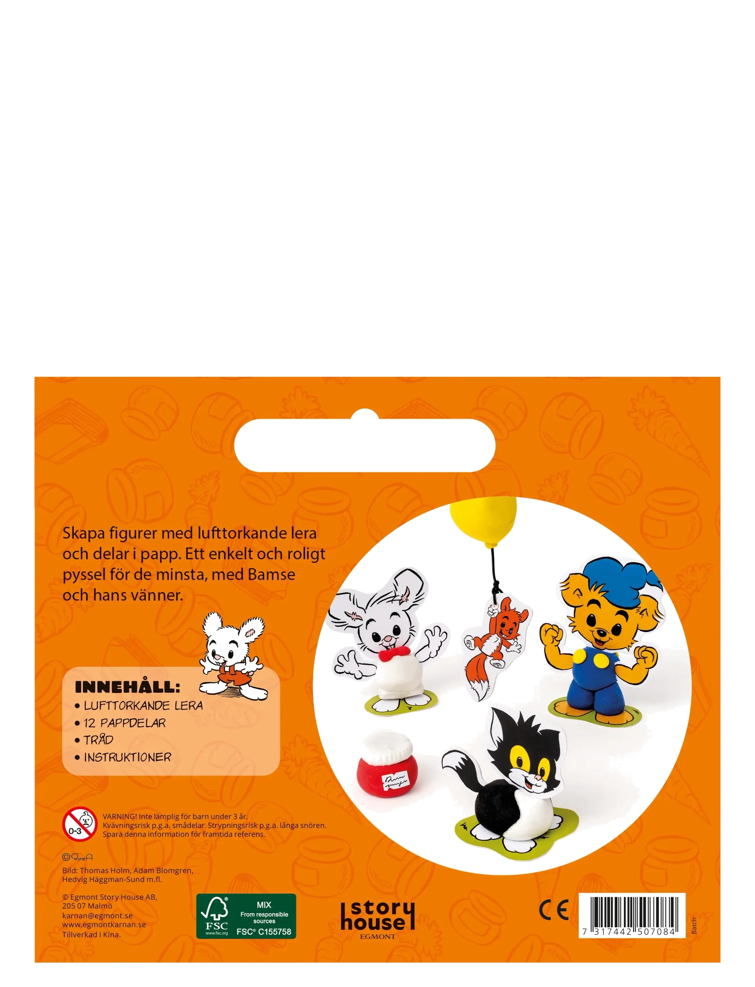 Kärnan - KUL ATT SKAPA BAMSE LERFIGURER - leklera - orange - 2