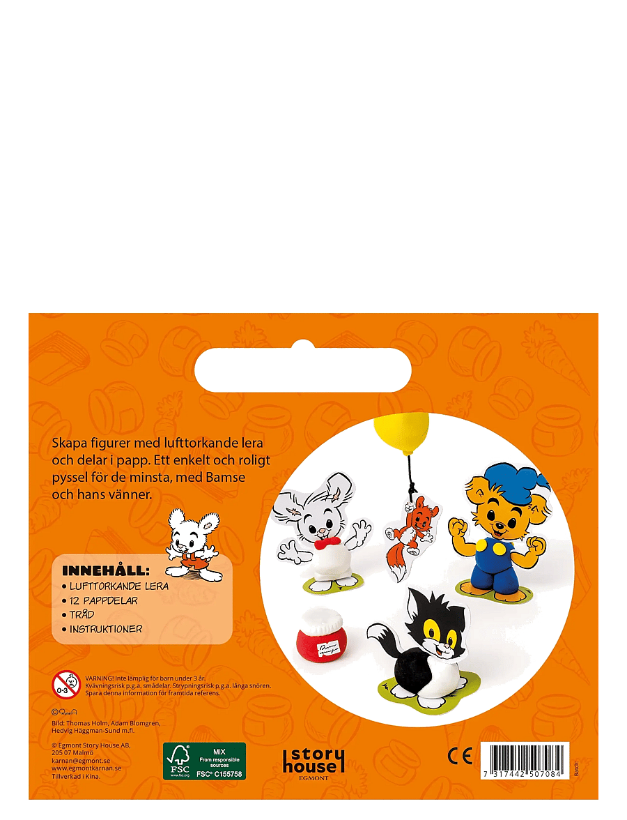 Kärnan - KUL ATT SKAPA BAMSE LERFIGURER - leklera - orange - 2