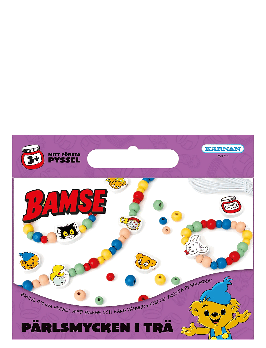 Kärnan - KUL ATT SKAPA BAMSE PÄRLSMYCKEN - pysselset - purple - 0