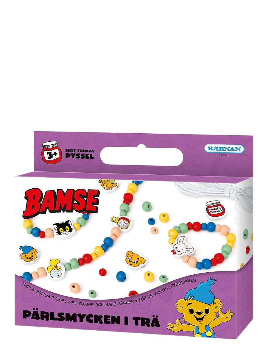 Kärnan - KUL ATT SKAPA BAMSE PÄRLSMYCKEN - pysselset - purple - 1
