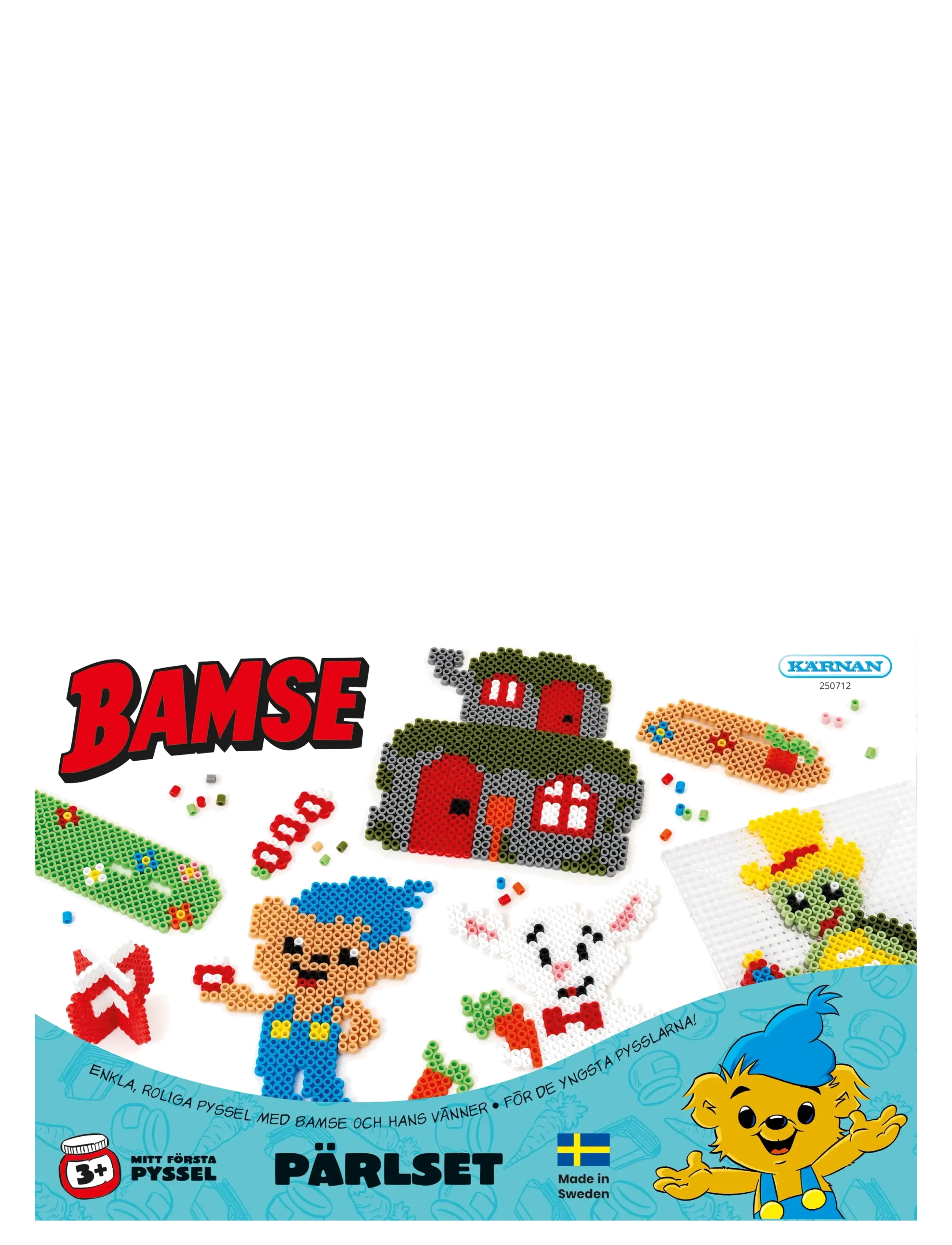 Kärnan KUL ATT SKAPA BAMSE PÄRLPLATTOR - Kärnan - BLUE / red