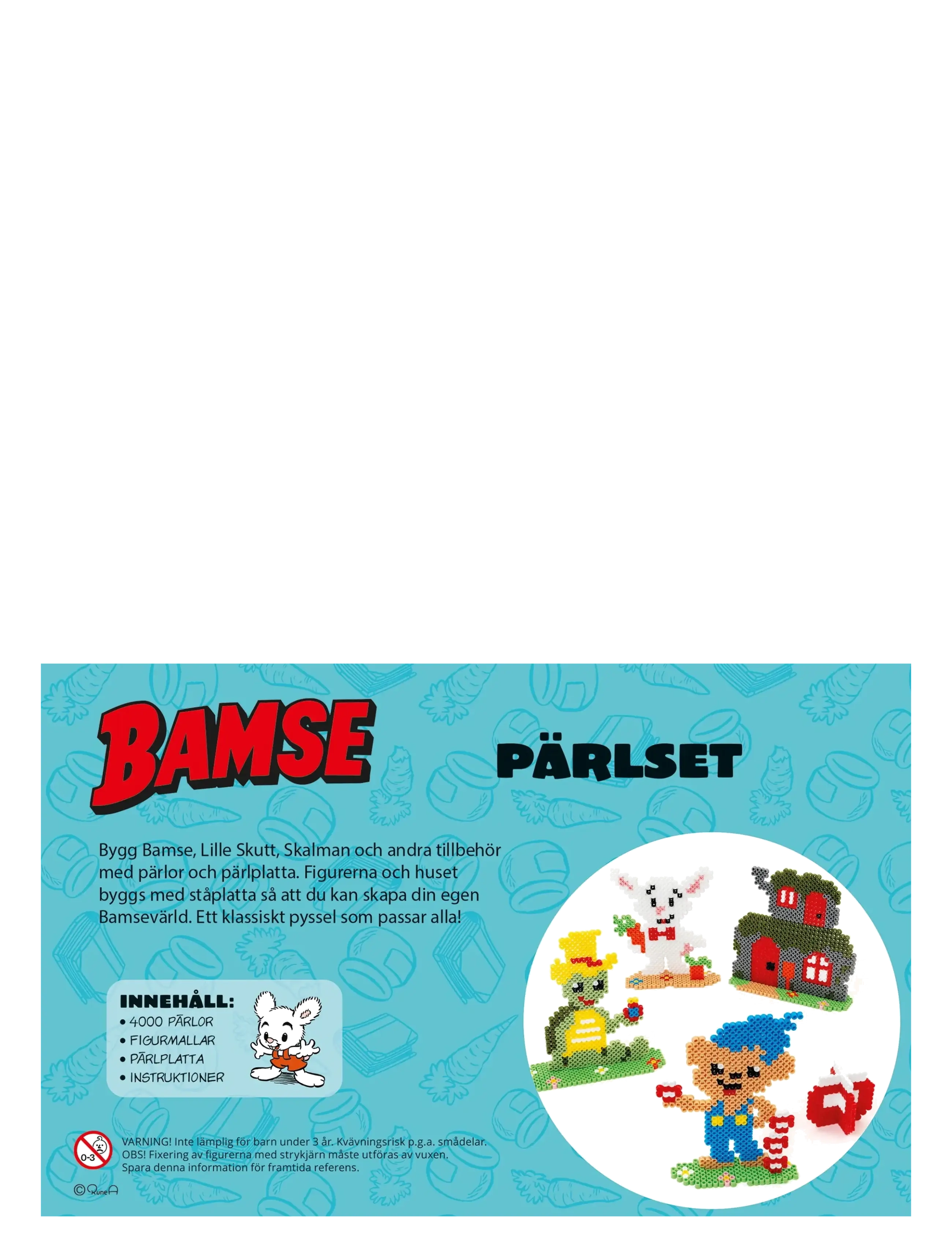 Kärnan - KUL ATT SKAPA BAMSE PÄRLPLATTOR - föndursett - blue - 2