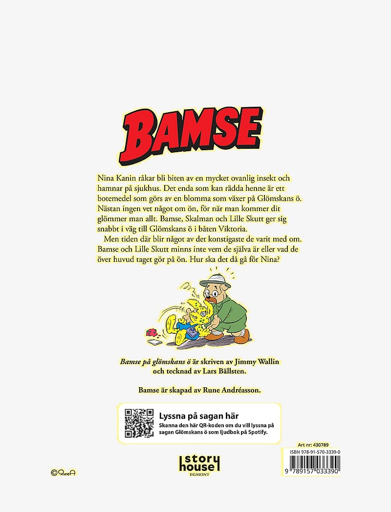 Kärnan - BAMSE OCH GLÖMSKANS Ö - sögubækur - multi - 1