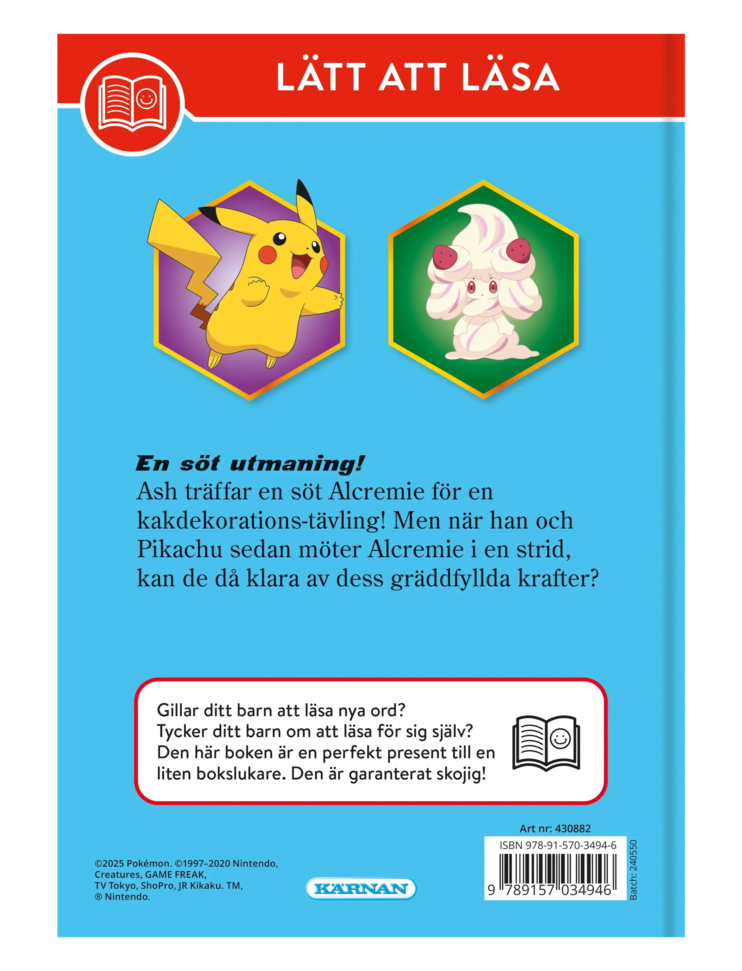 Kärnan - LÄTT ATT LÄSA POKEMON ASH FIXAR KAKAN - sagor - multi - 1
