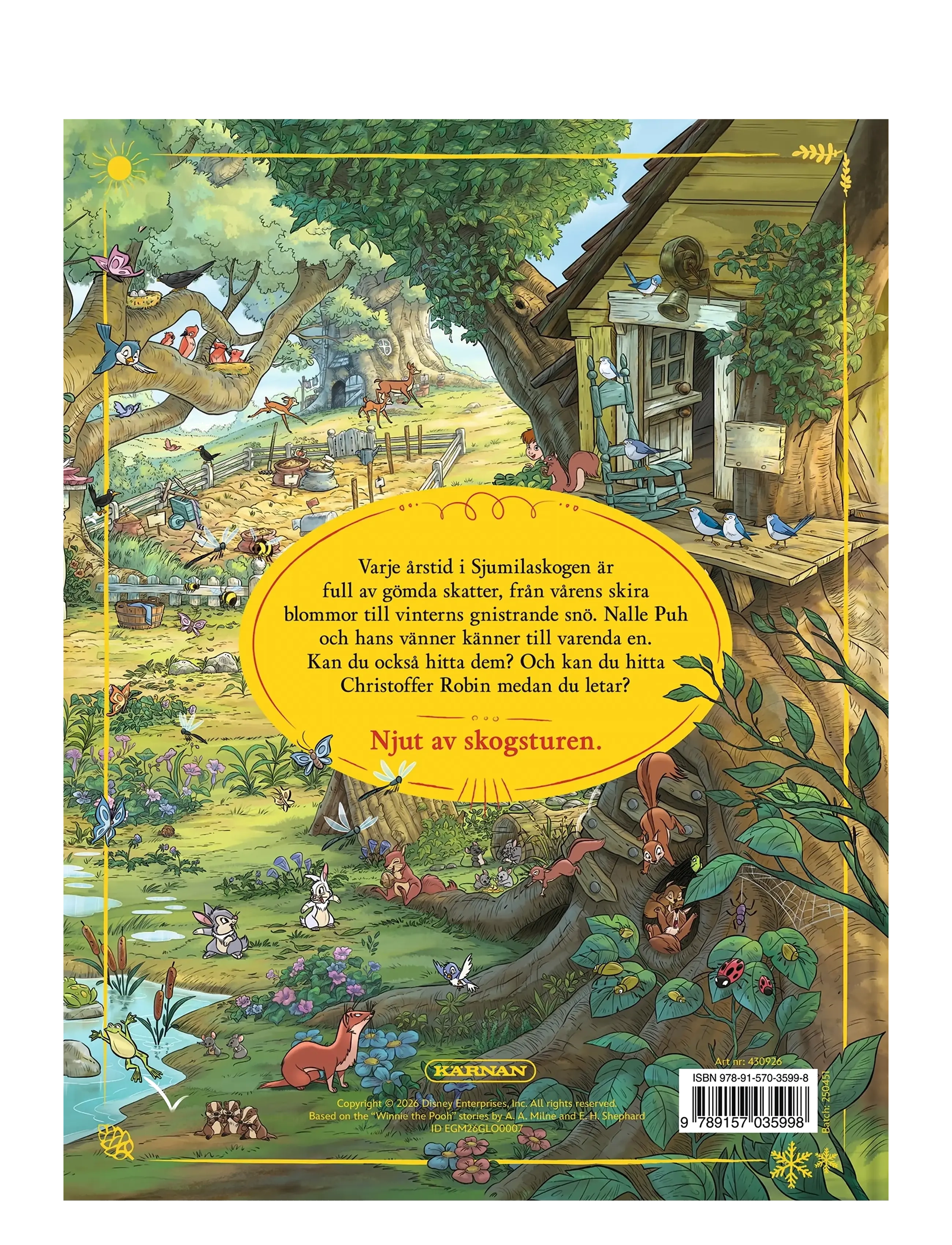 Kärnan - DISNEY NALLE PUH LETA OCH HITTA - pedagogiska barnböcker - multi - 1