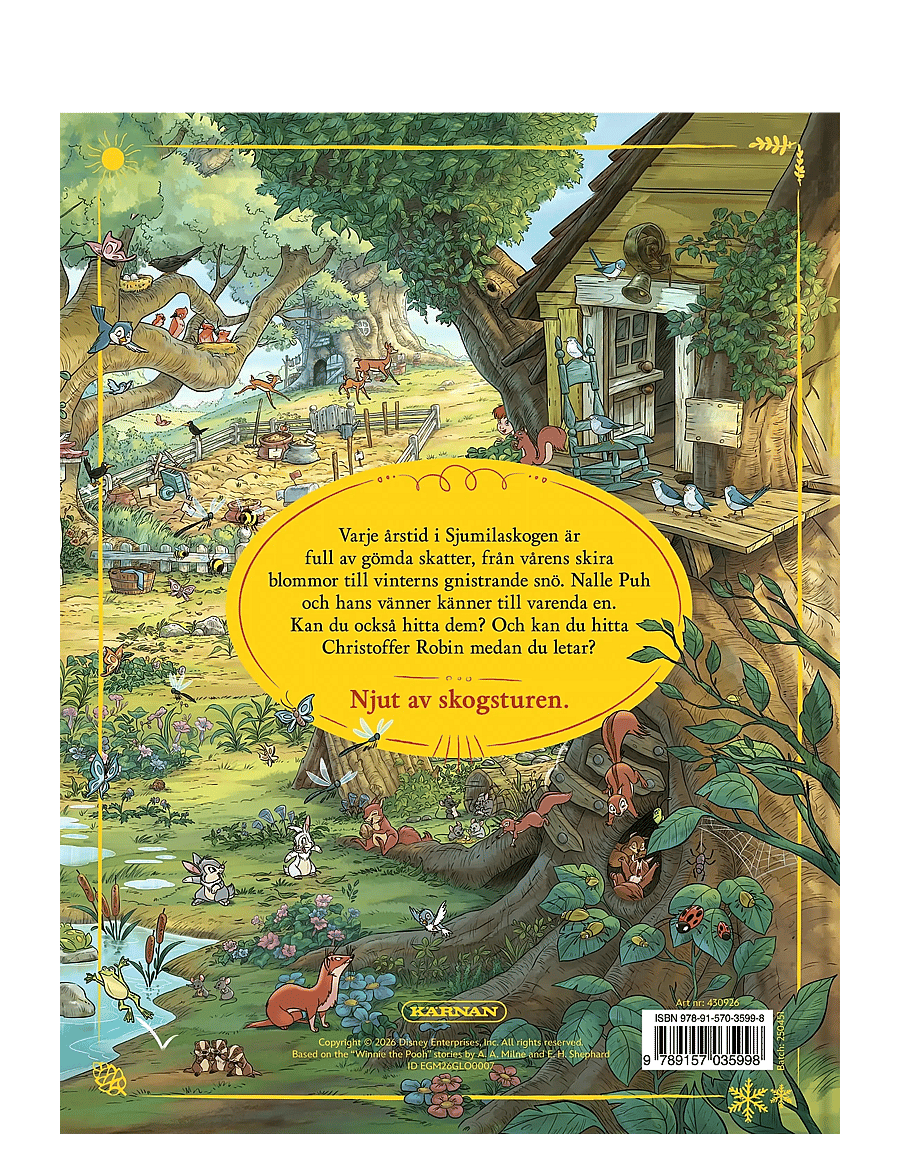 Kärnan - DISNEY NALLE PUH LETA OCH HITTA - pedagogiska barnböcker - multi - 1