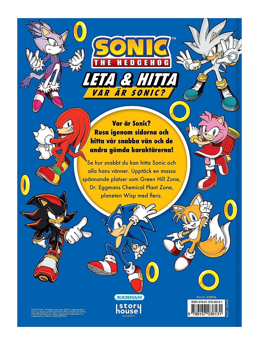 Kärnan - SONIC LETA OCH HITTA - pedagogiska barnböcker - multi - 1