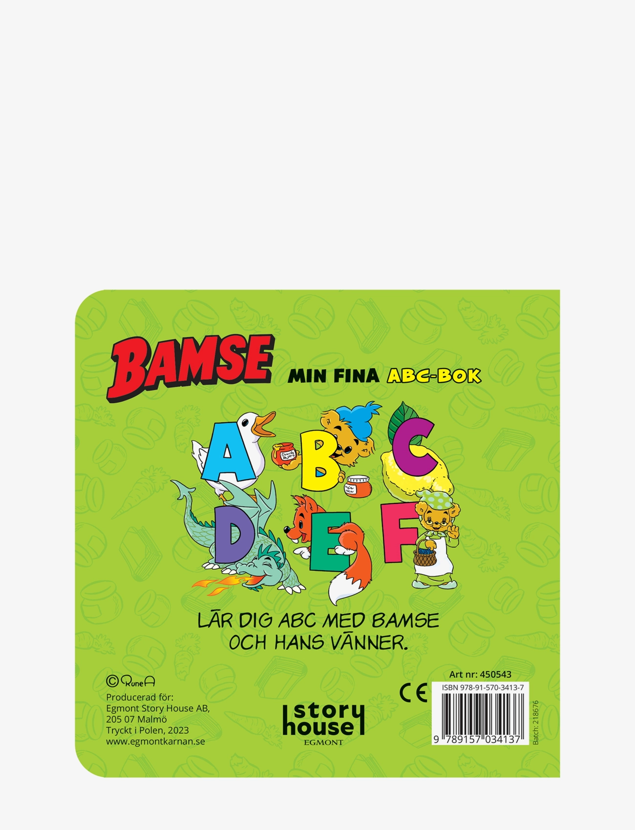 Kärnan - BAMSE MIN FINA ABC-BOK - ungbarnabækur - multi - 1