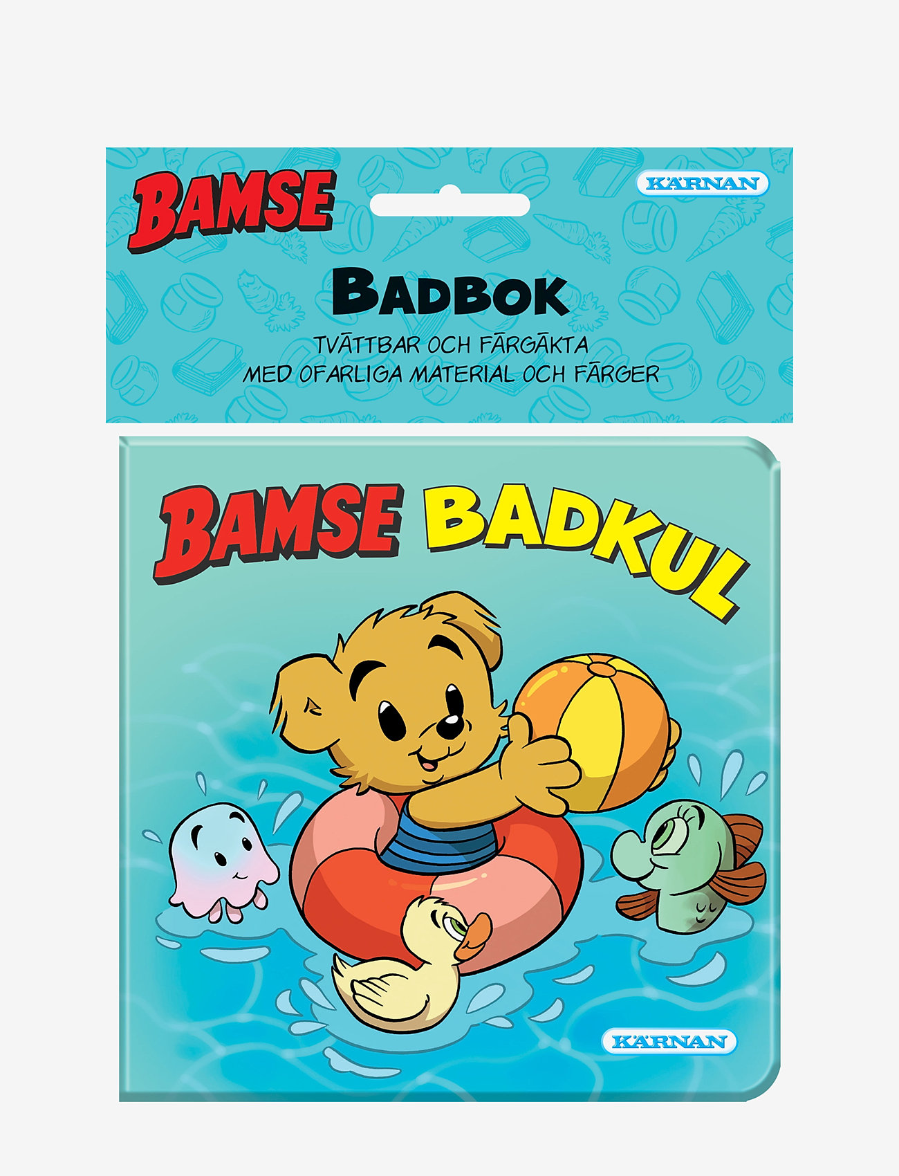 Kärnan - BADBOK BAMSE BADKUL - rita - blue - 1