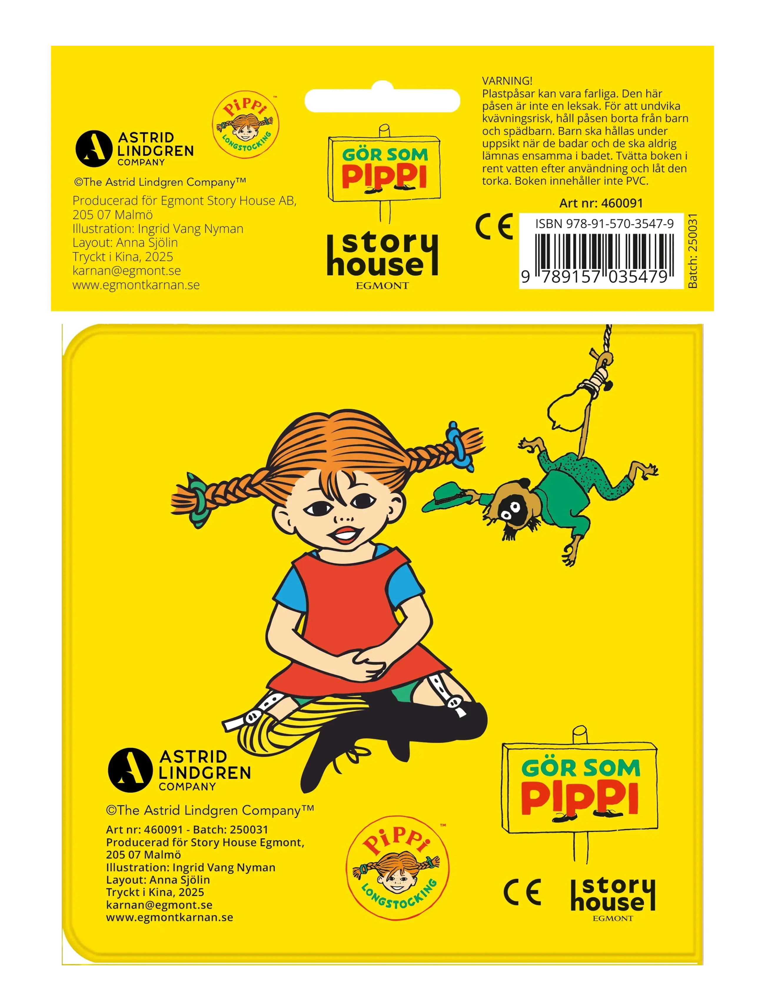 Kärnan - BADBOK HEMMA HOS PIPPI LÅNGSTRUMP - sagor - pink - 3