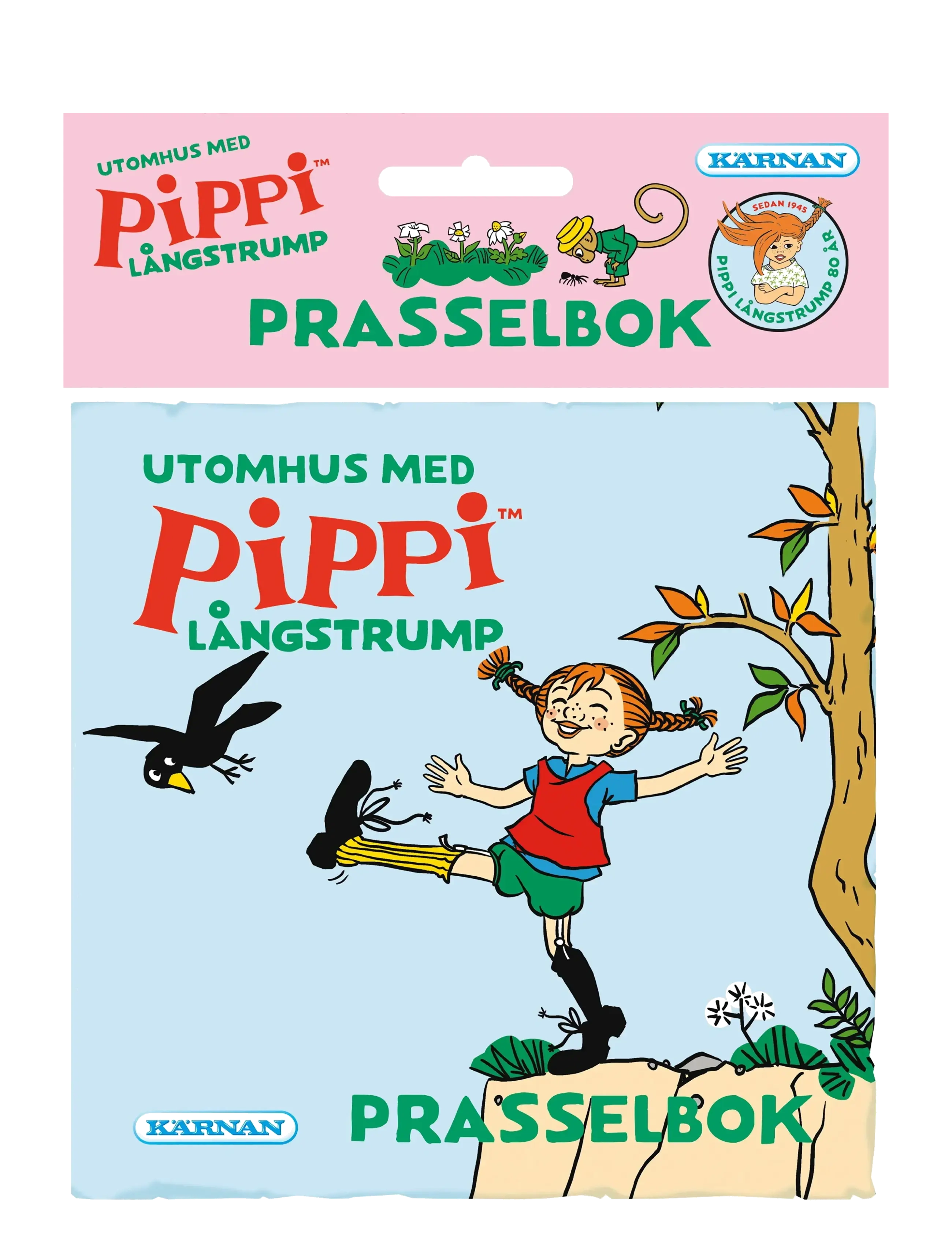 Kärnan TYGBOK PÅ UTFLYKT MED PIPPI LÅNGSTRUMP - Barnböcker - BLUE / green