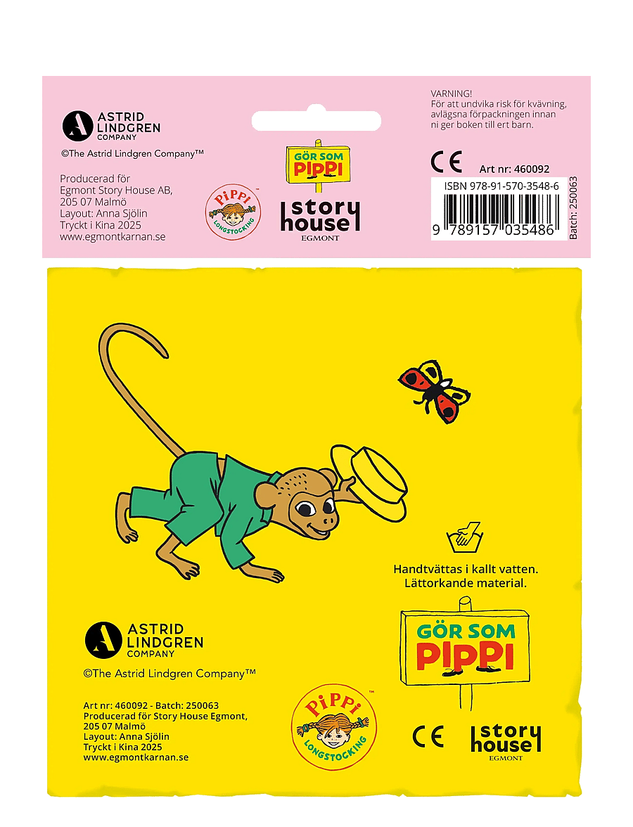 Kärnan - TYGBOK PÅ UTFLYKT MED PIPPI LÅNGSTRUMP - babyböcker - blue - 2
