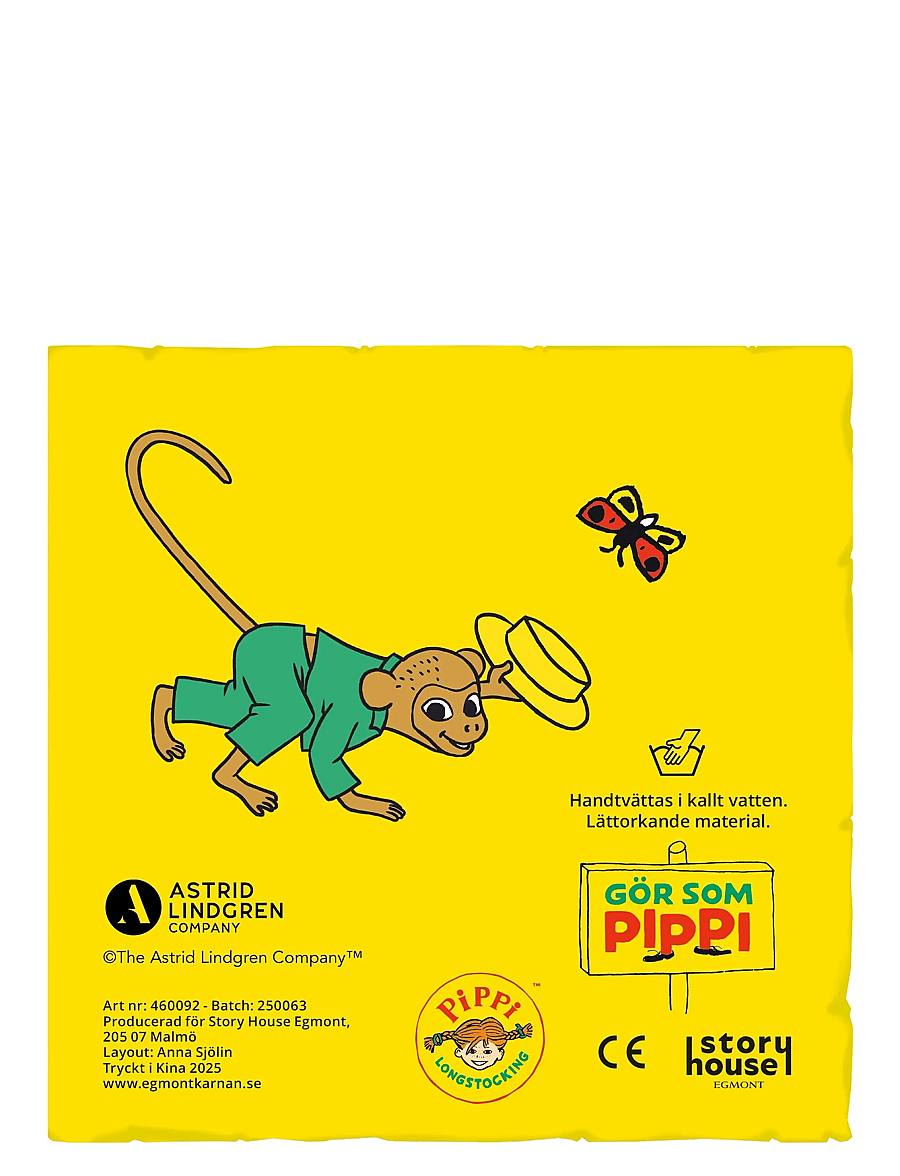 Kärnan - TYGBOK PÅ UTFLYKT MED PIPPI LÅNGSTRUMP - babyböcker - blue - 3