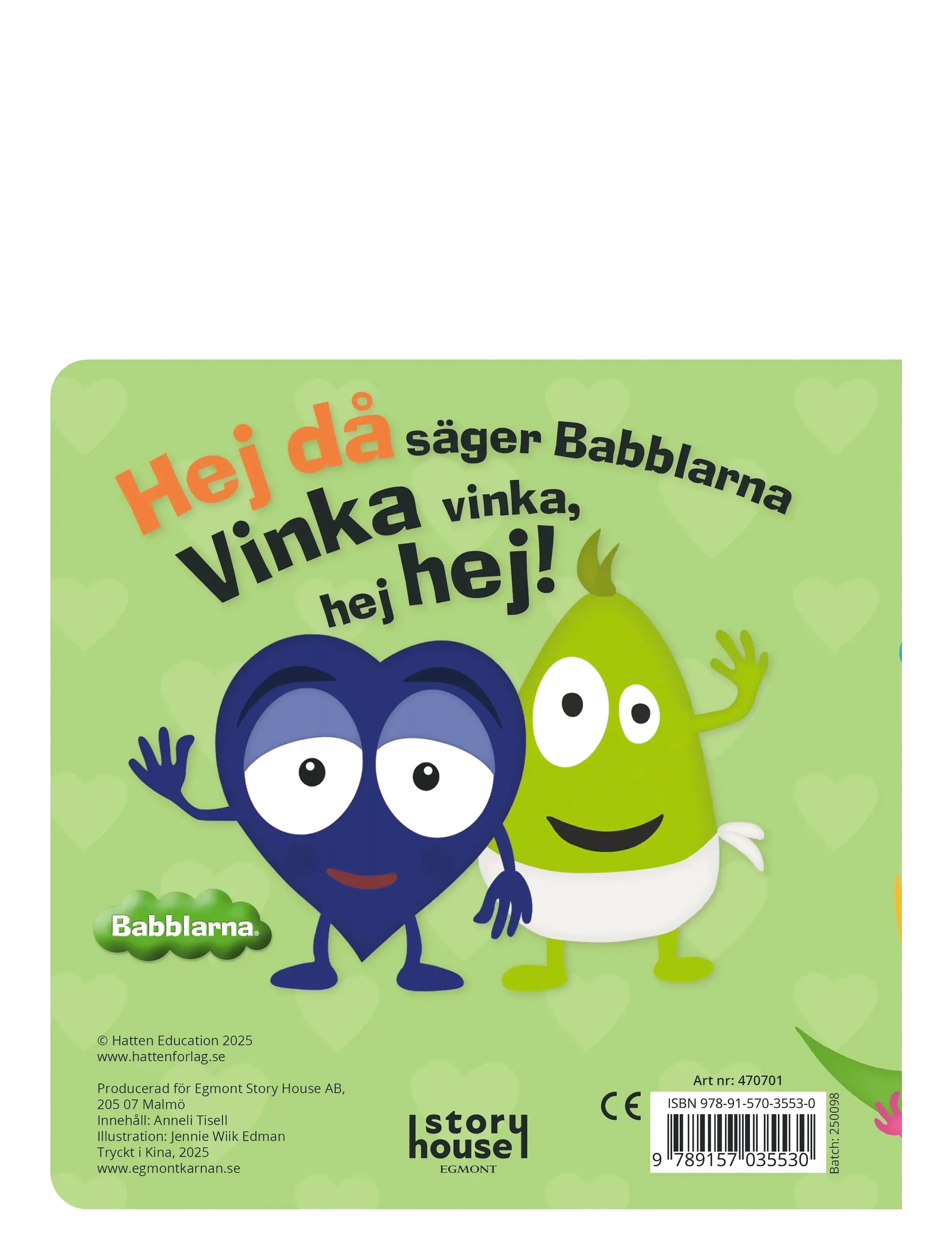 Kärnan - BABBLARNA SPEGELBOK - ungbarnabækur - green - 1