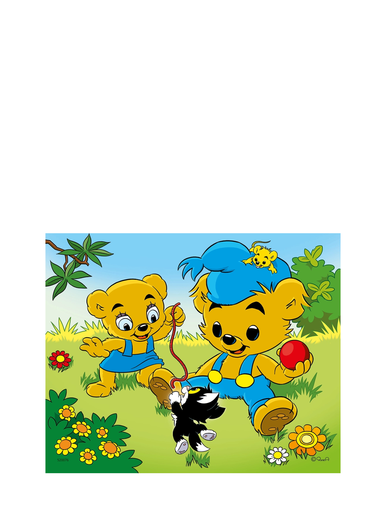 Kärnan - ASKPUSSEL AV TRÄ 6 BITAR BAMSE - träpussel - multi - 2