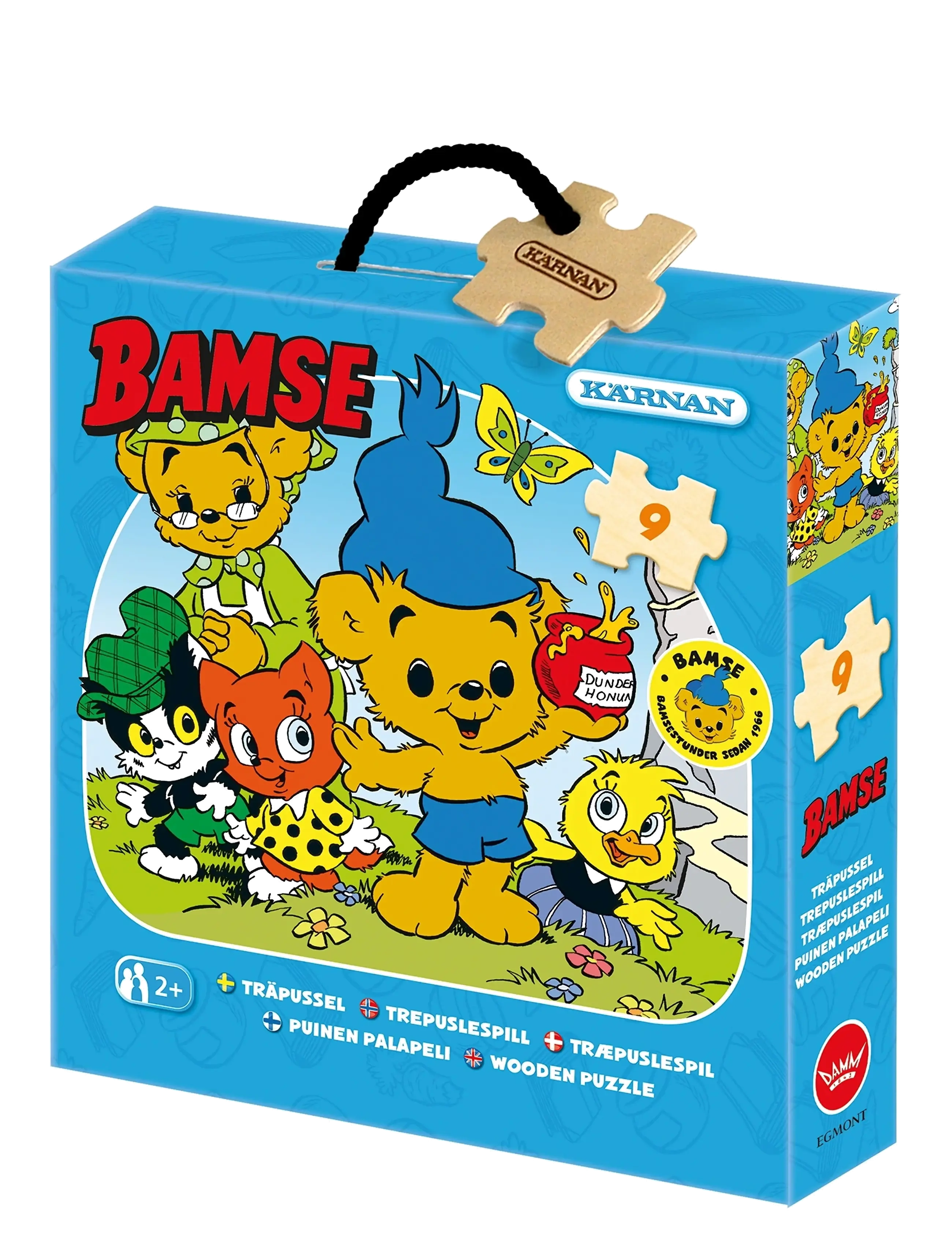 Kärnan TRÄPUSSEL 9 BITAR NÄR BAMSE VAR LITEN - Inomhus leksaker - MULTI / blue