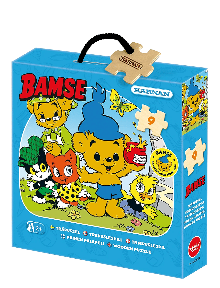 Kärnan - TRÄPUSSEL 9 BITAR NÄR BAMSE VAR LITEN - träpussel - multi - 0