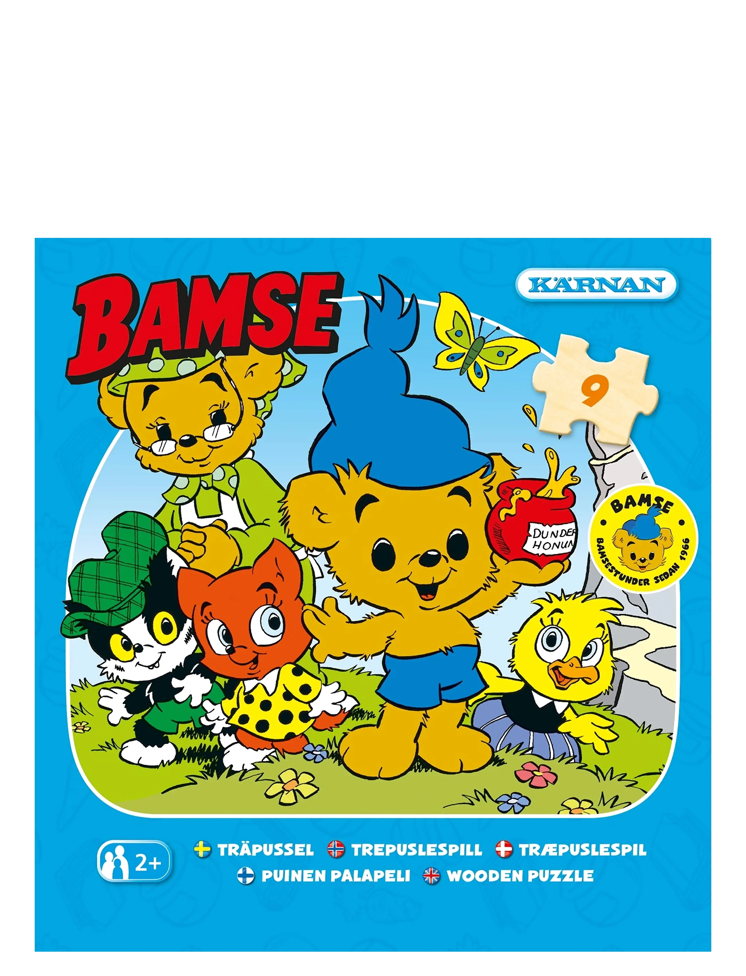 Kärnan - TRÄPUSSEL 9 BITAR NÄR BAMSE VAR LITEN - träpussel - multi - 1