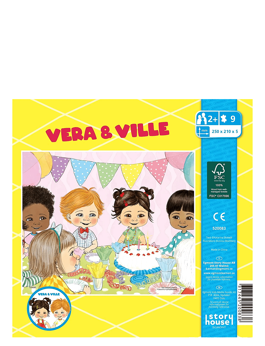 Kärnan - TRÄPUSSEL 9 BITAR VERA & VILLE - träpussel - multi - 3