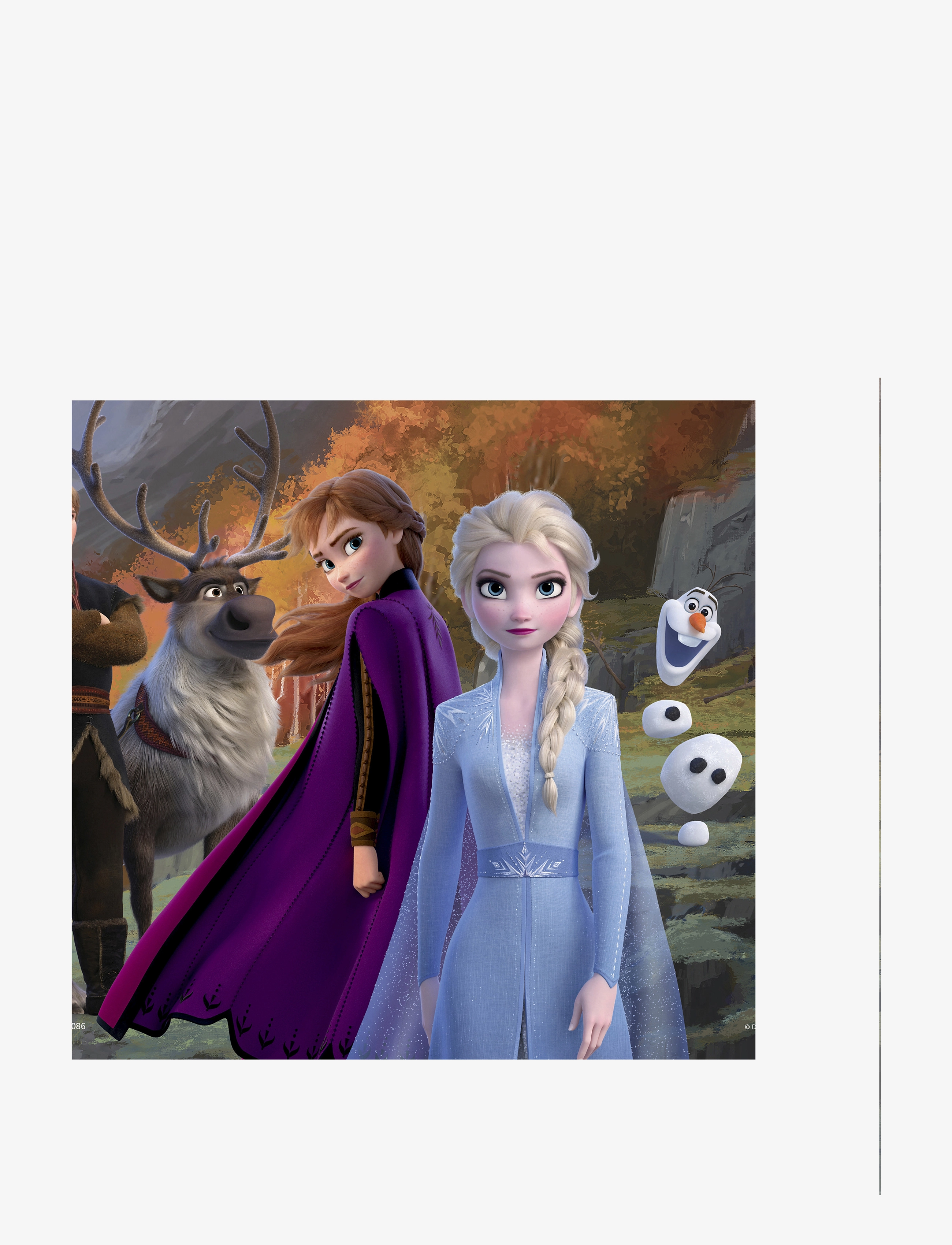 Kärnan - Askpussel i trä Disney Frozen II 25 bitar - purple - 2