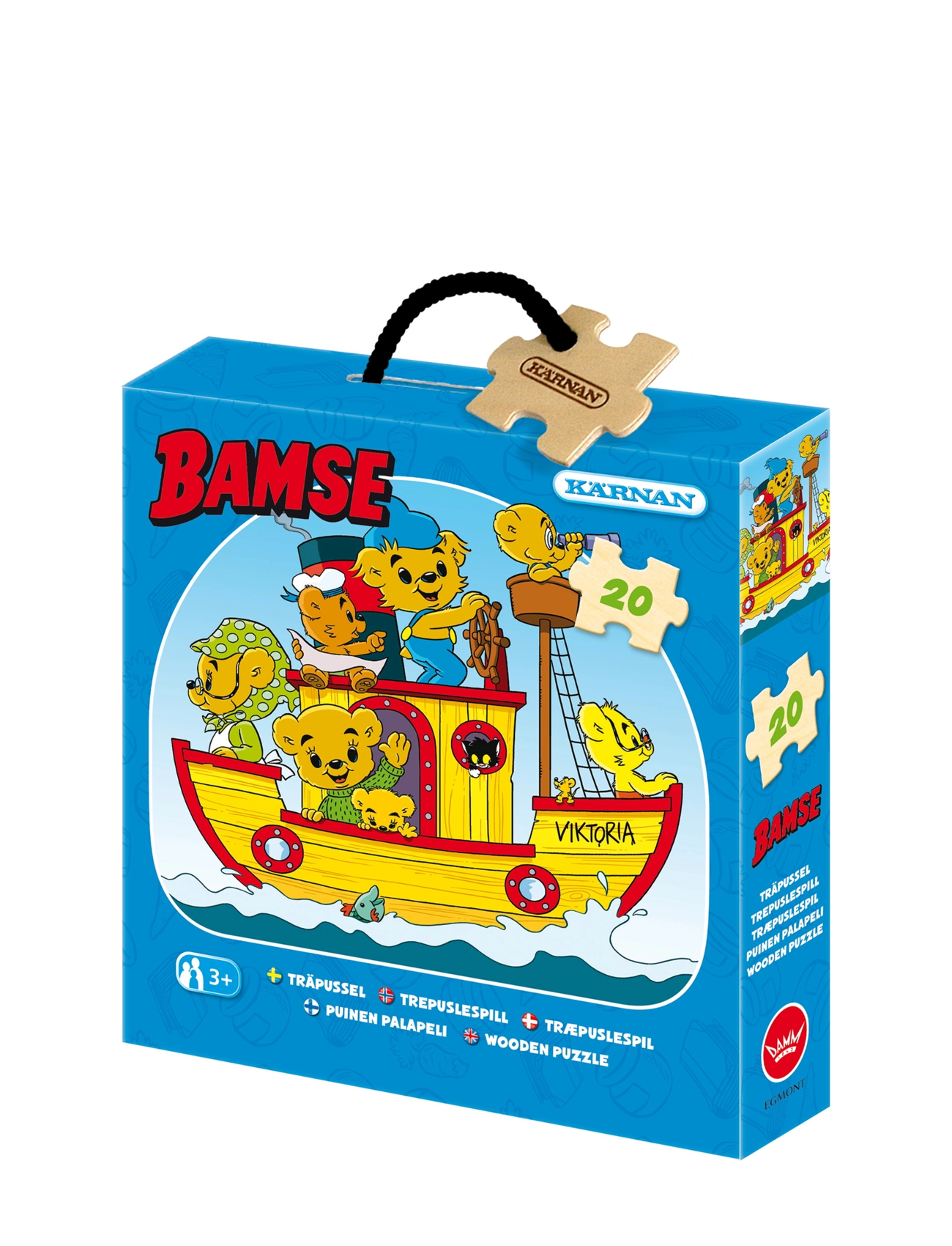 Kärnan ASKPUSSEL 20 BIT BAMSE - Pussel & Spel - MULTI / multi