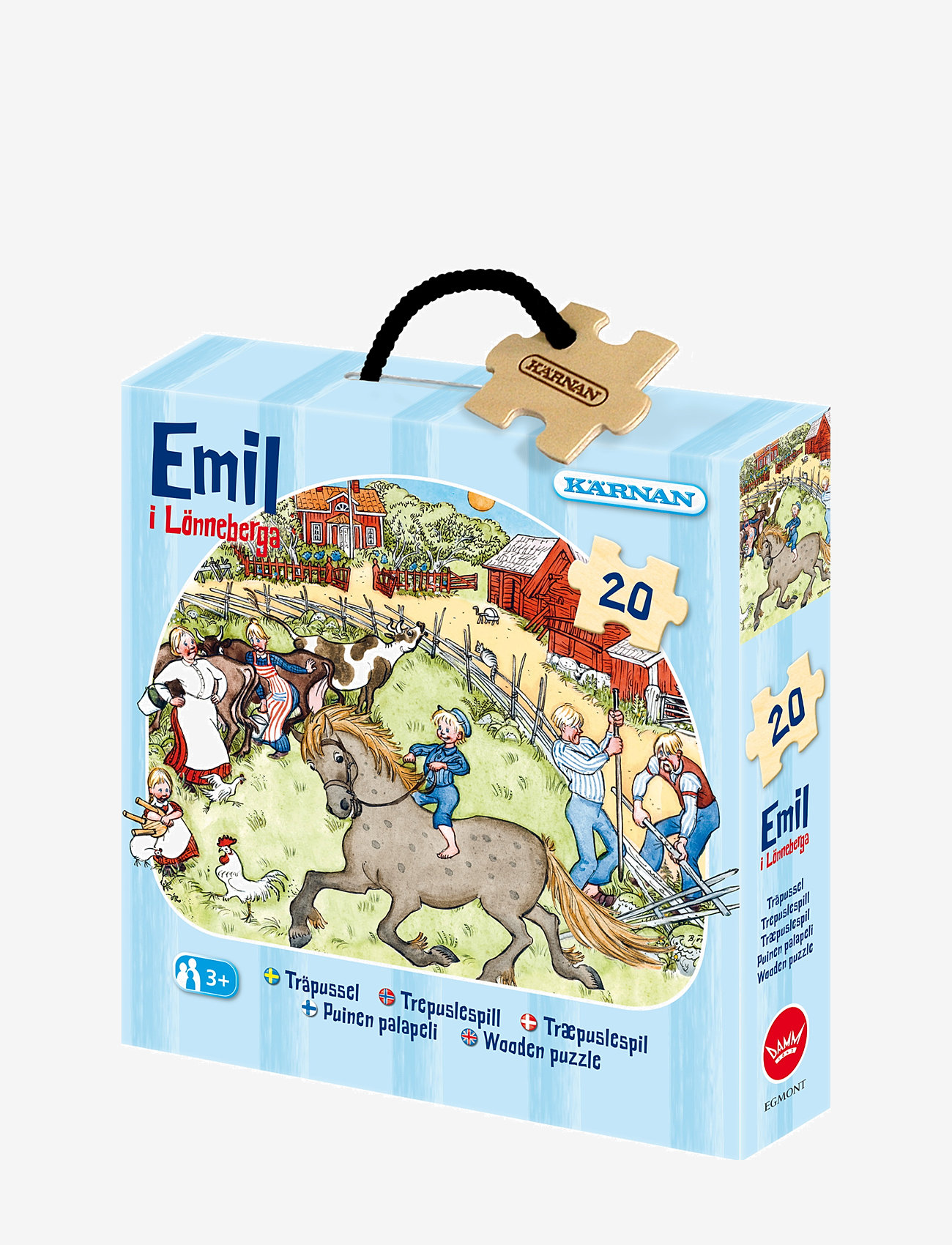 Kärnan - ASKPUSSEL 20 BITAR EMIL I LÖNNEBERGA - trépúsl - multi - 0