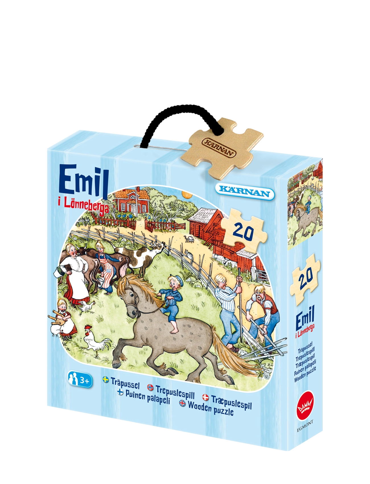 Kärnan ASKPUSSEL 20 BITAR EMIL I LÖNNEBERGA - Leksaker - MULTI / multi