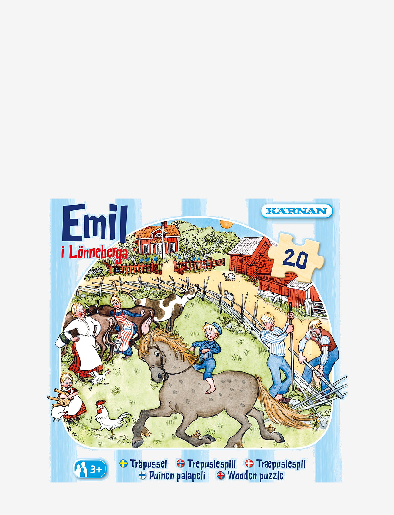 Kärnan - ASKPUSSEL 20 BITAR EMIL I LÖNNEBERGA - trépúsl - multi - 1