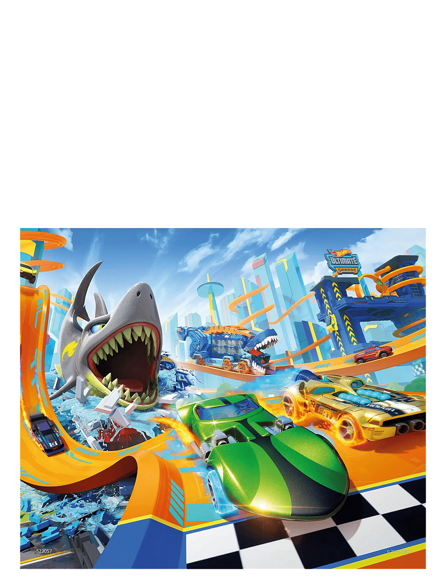 Kärnan - TRÄPUSSEL 30 BITAR HOT WHEELS - träpussel - blue - 2