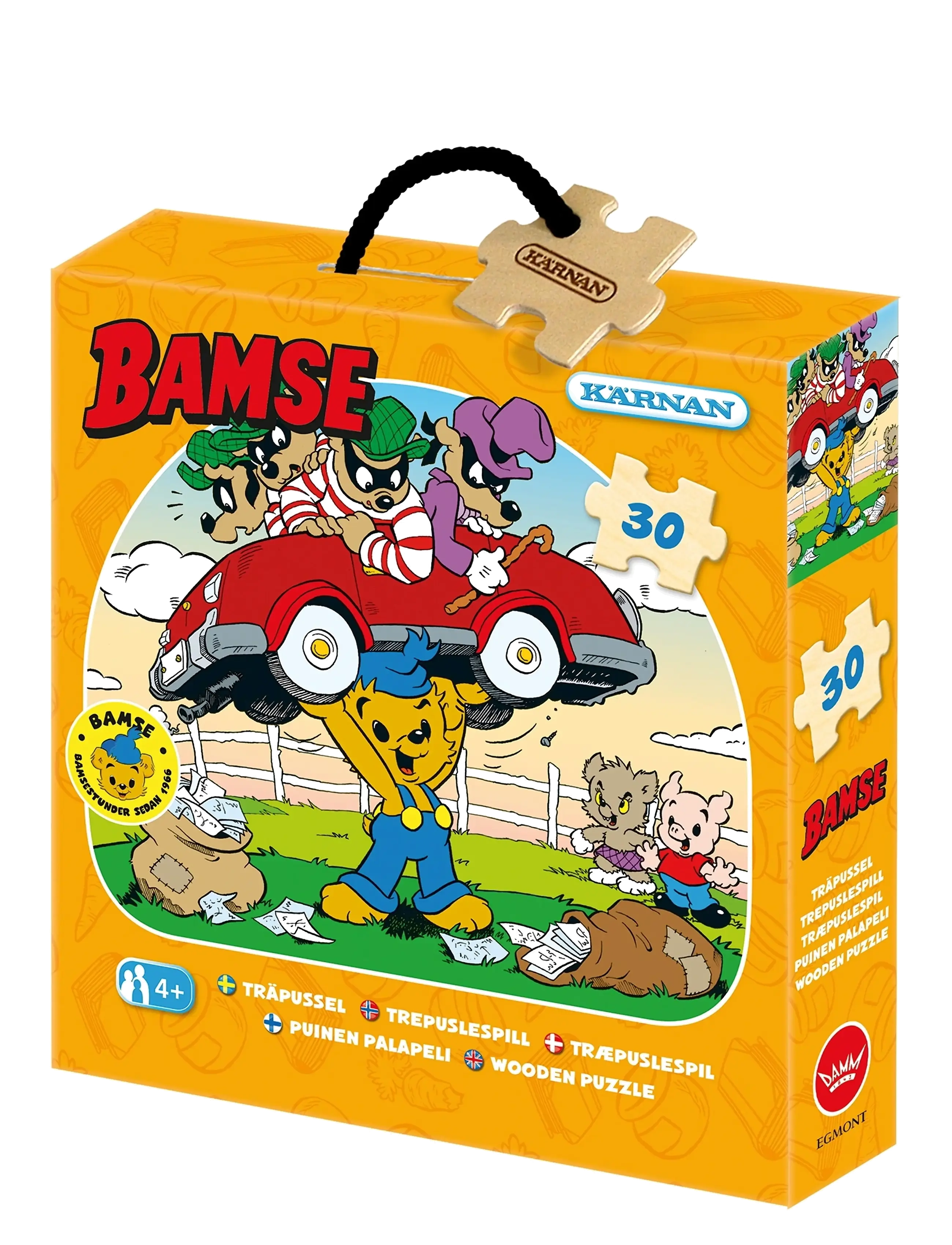 Kärnan TRÄPUSSEL 30 BITAR BAMSE SKURKPUSSEL - Inomhus leksaker - MULTI / multi