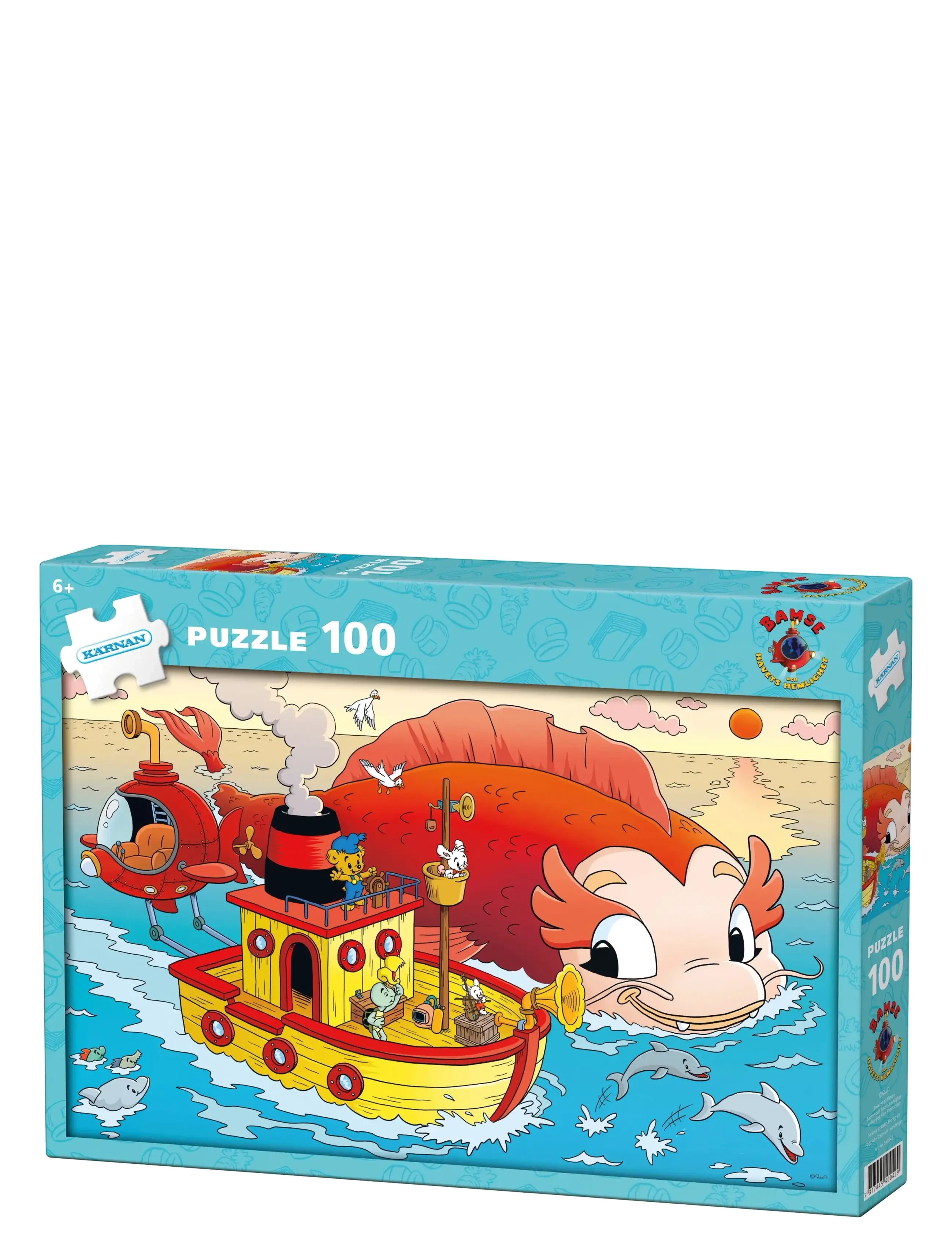Kärnan - PAPPUSSEL KÄRNAN 100 BITAR BAMSE HAVETS HEMLIGHET - klassiska pussel - blue - 1