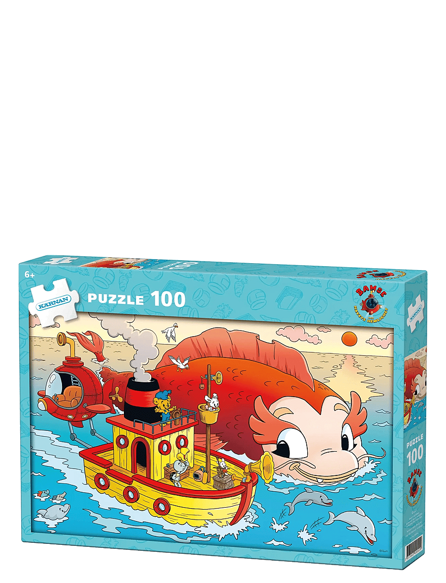 Kärnan - PAPPUSSEL KÄRNAN 100 BITAR BAMSE HAVETS HEMLIGHET - klassiska pussel - blue - 1
