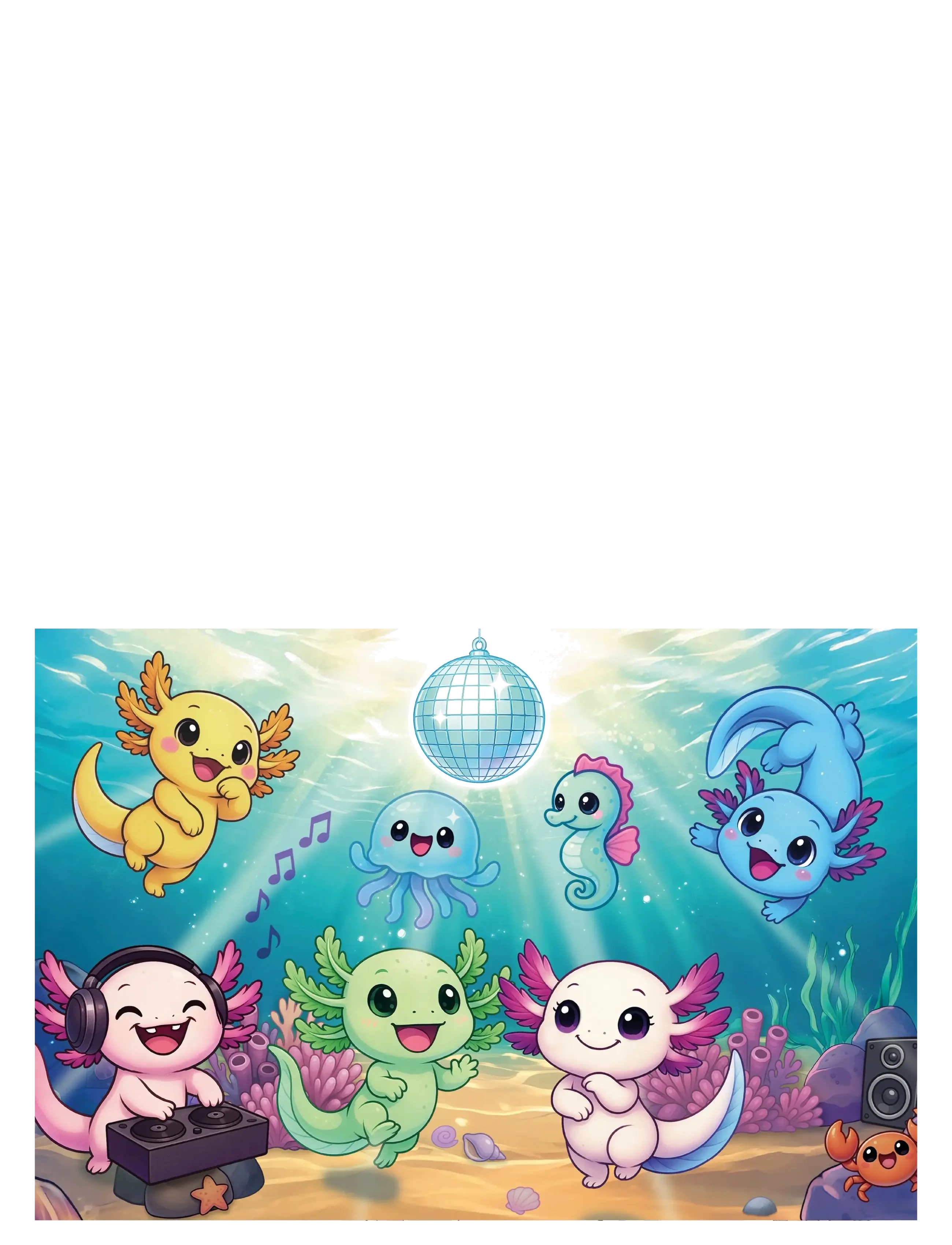 Kärnan - PAPPUSSEL KÄRNAN 100 BITAR AXOLOTL - klassiska pussel - yellow - 2