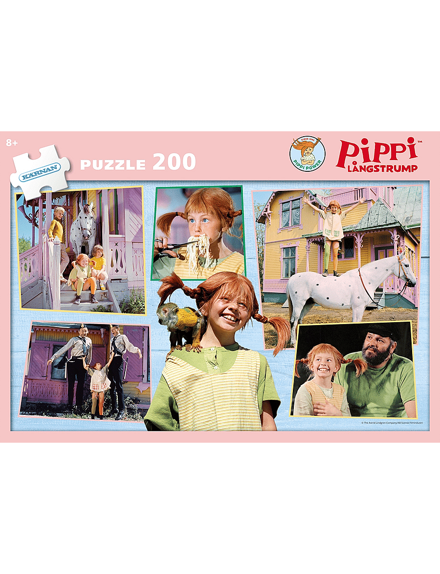 Kärnan - PAPPUSSEL KÄRNAN 200 BITAR PIPPI LÅNGSTRUMP - klassiska pussel - multi - 0