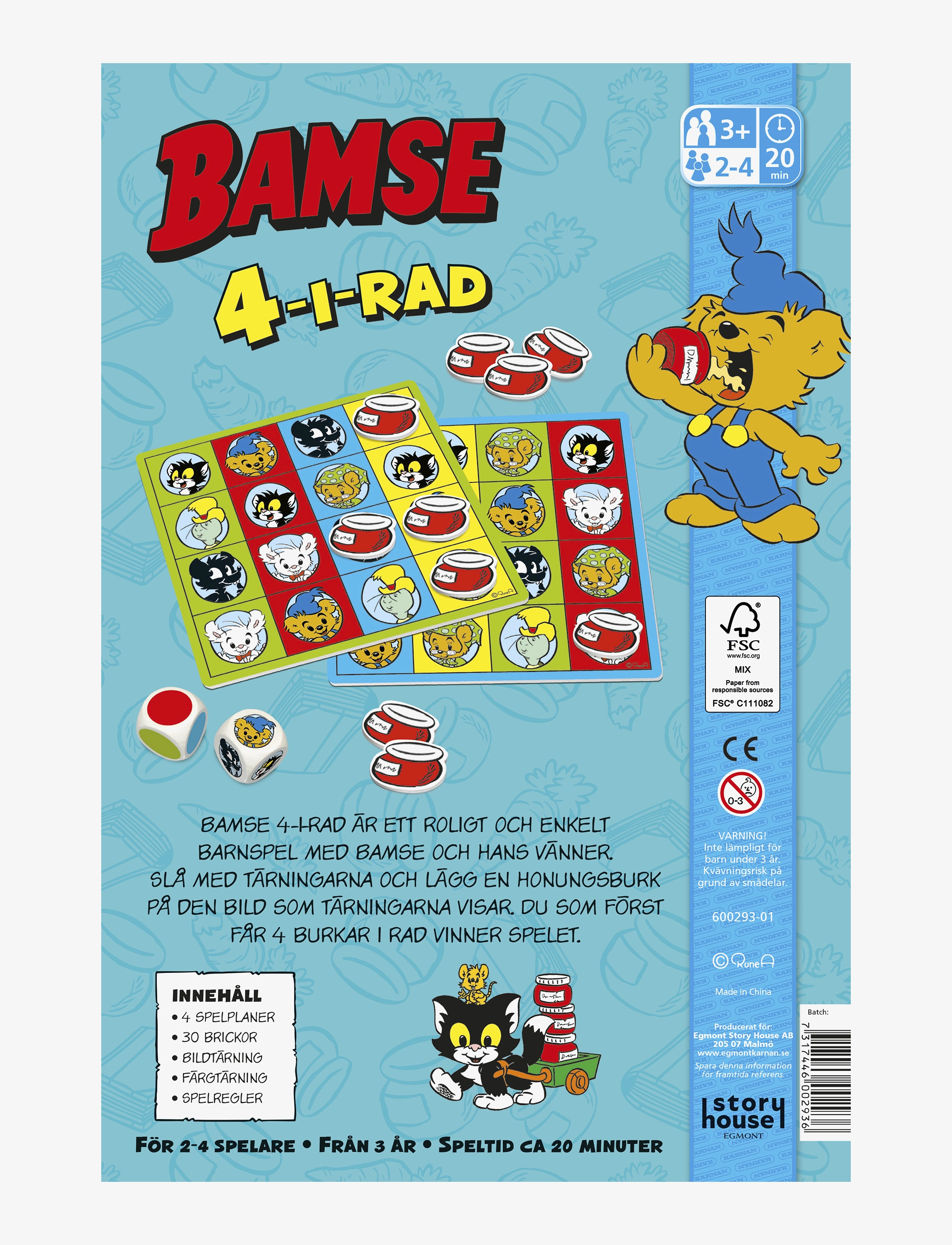 Kärnan - Bamse 4 i rad - blue - 2