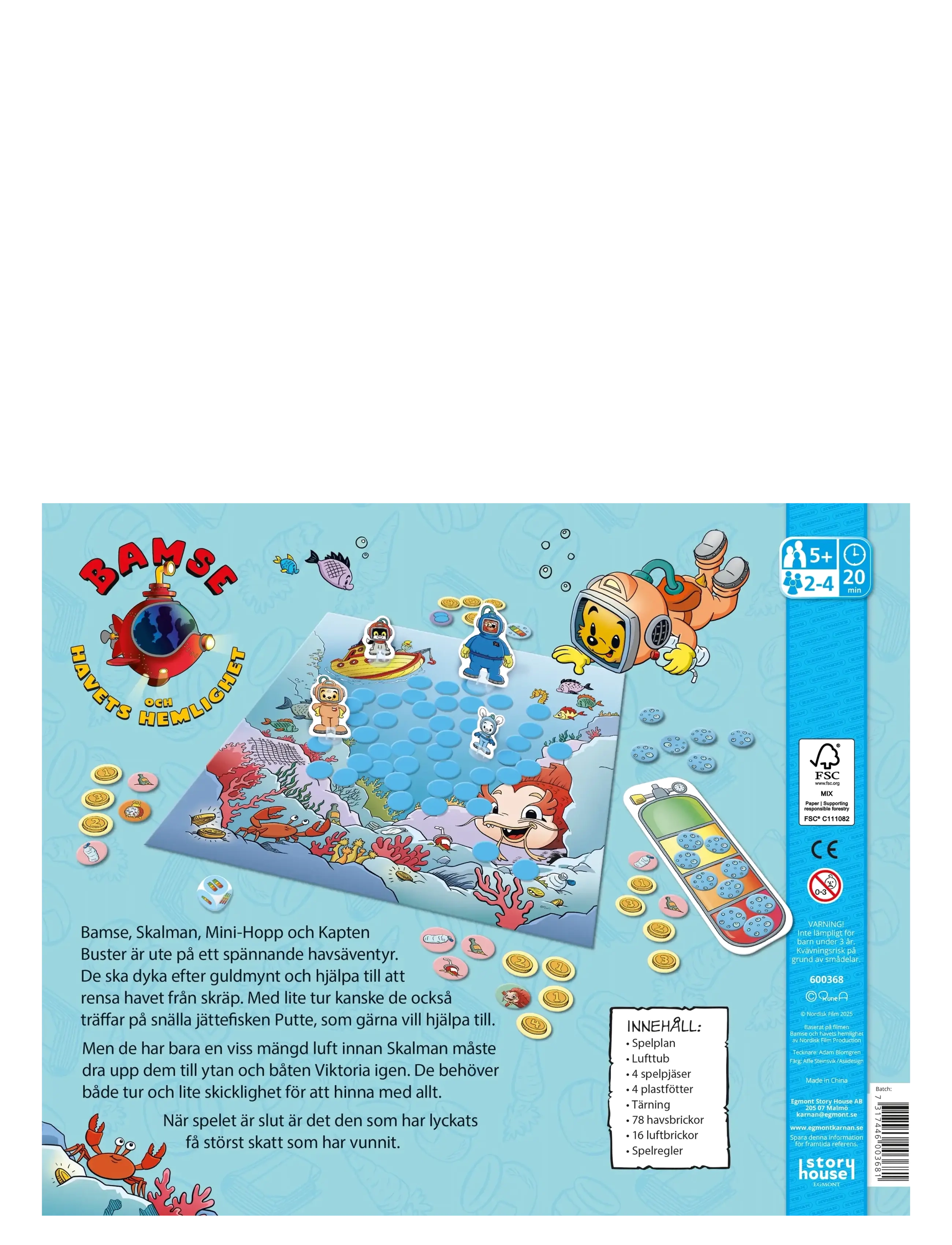 Kärnan - BARNSPEL BAMSE HAVETS HEMLIGHET - brädspel - blue - 2