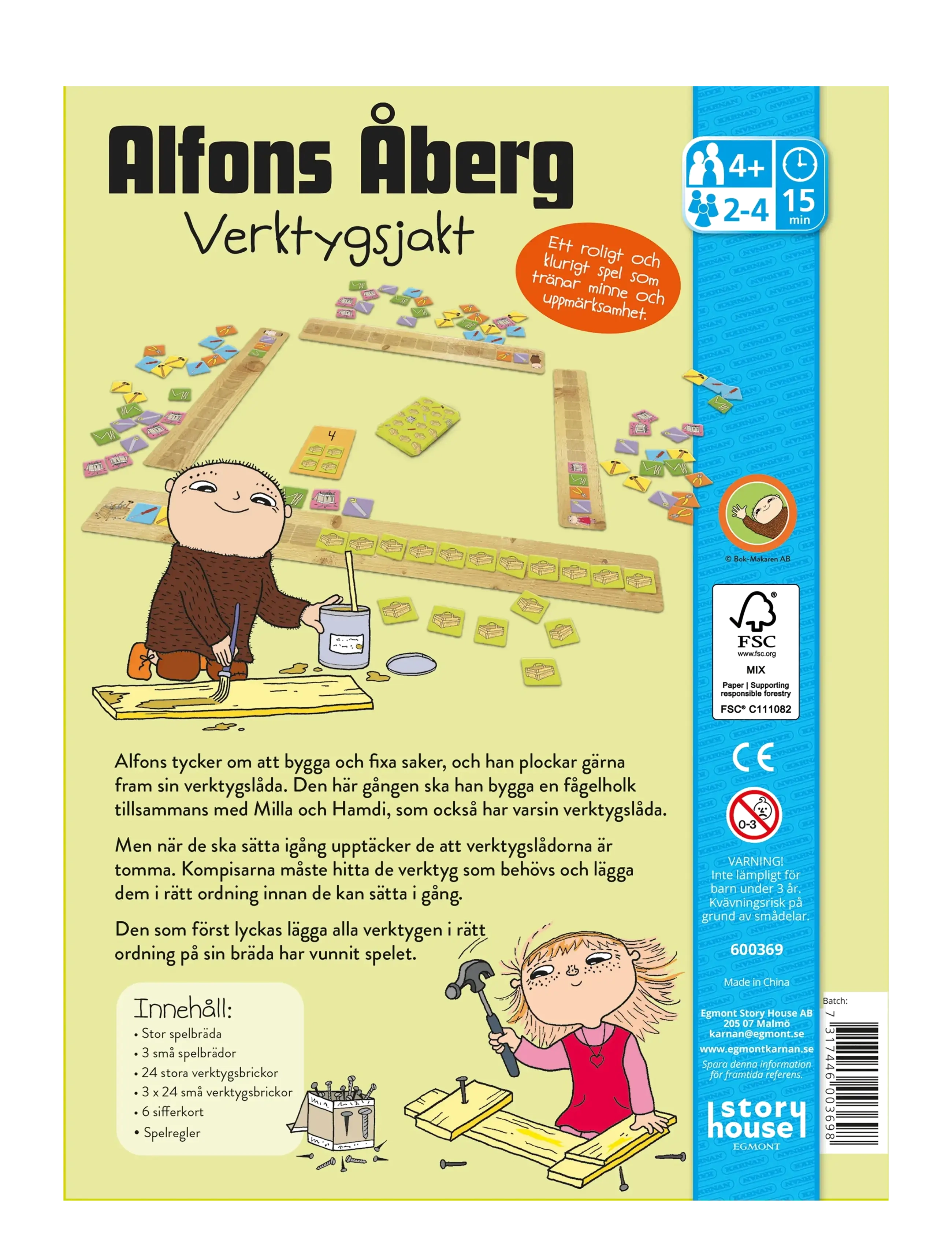 Kärnan - BARNSPEL ALFONS ÅBERGS VERKTYGSJAKT - Þroskaspil - green - 2