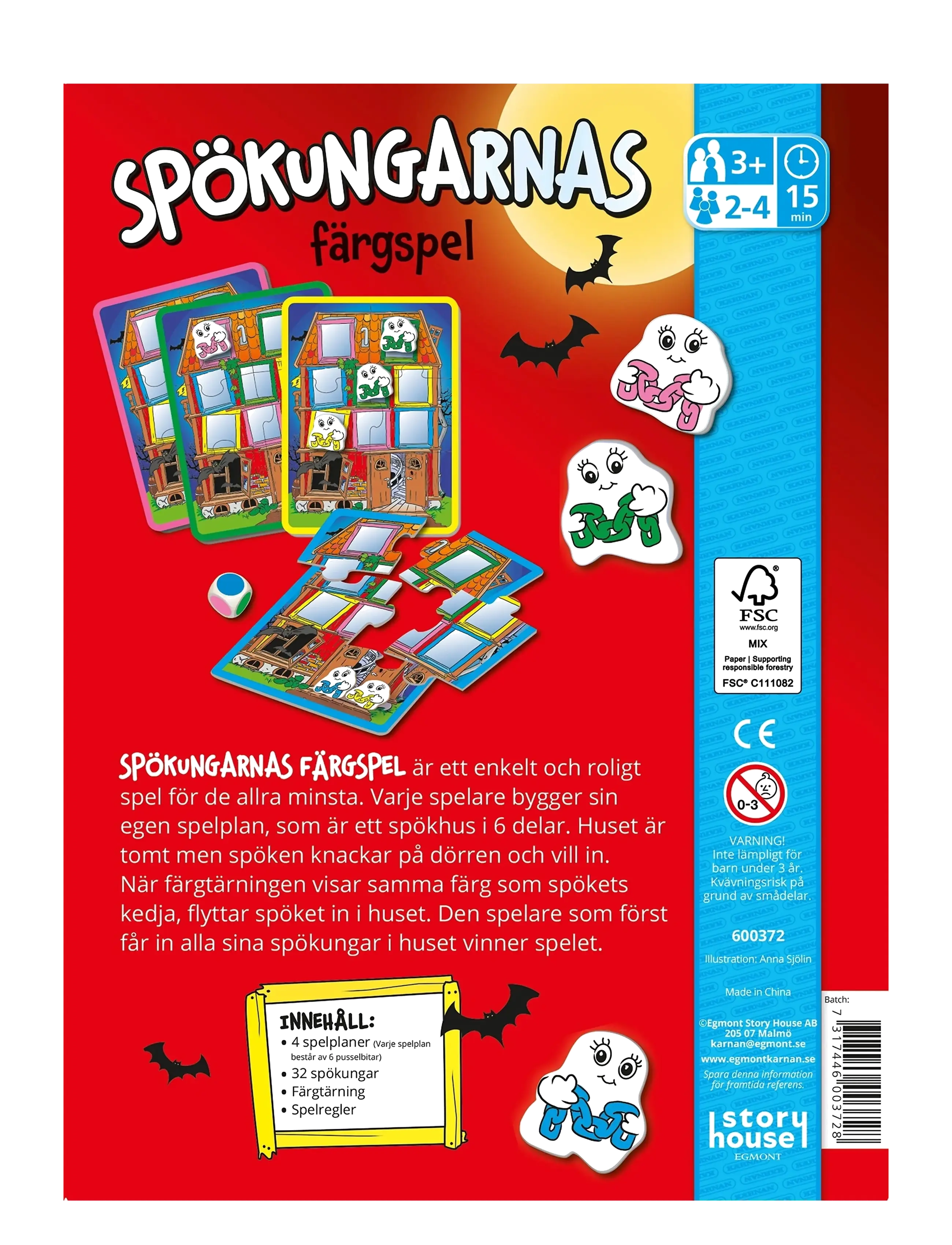 Kärnan - SPEL SPÖKUNGARNAS FÄRGSPEL - brädspel - multi - 3