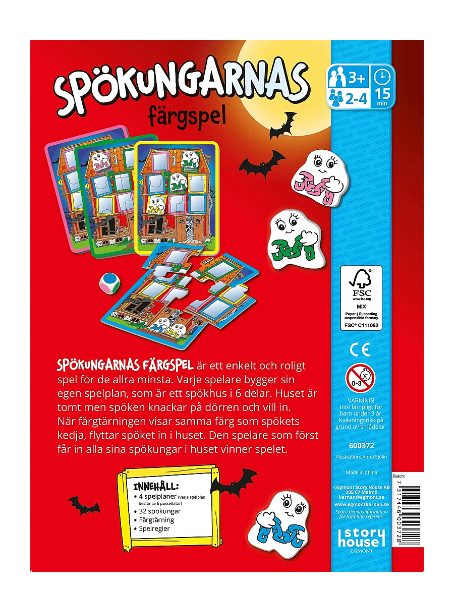 Kärnan - SPEL SPÖKUNGARNAS FÄRGSPEL - brädspel - multi - 3