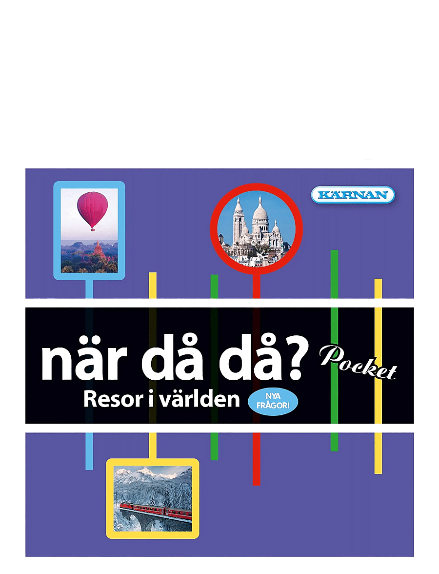 Kärnan - SPEL NÄR DÅ DÅ? POCKET - RESOR I VÄRLDEN 2 - brädspel - blue - 0