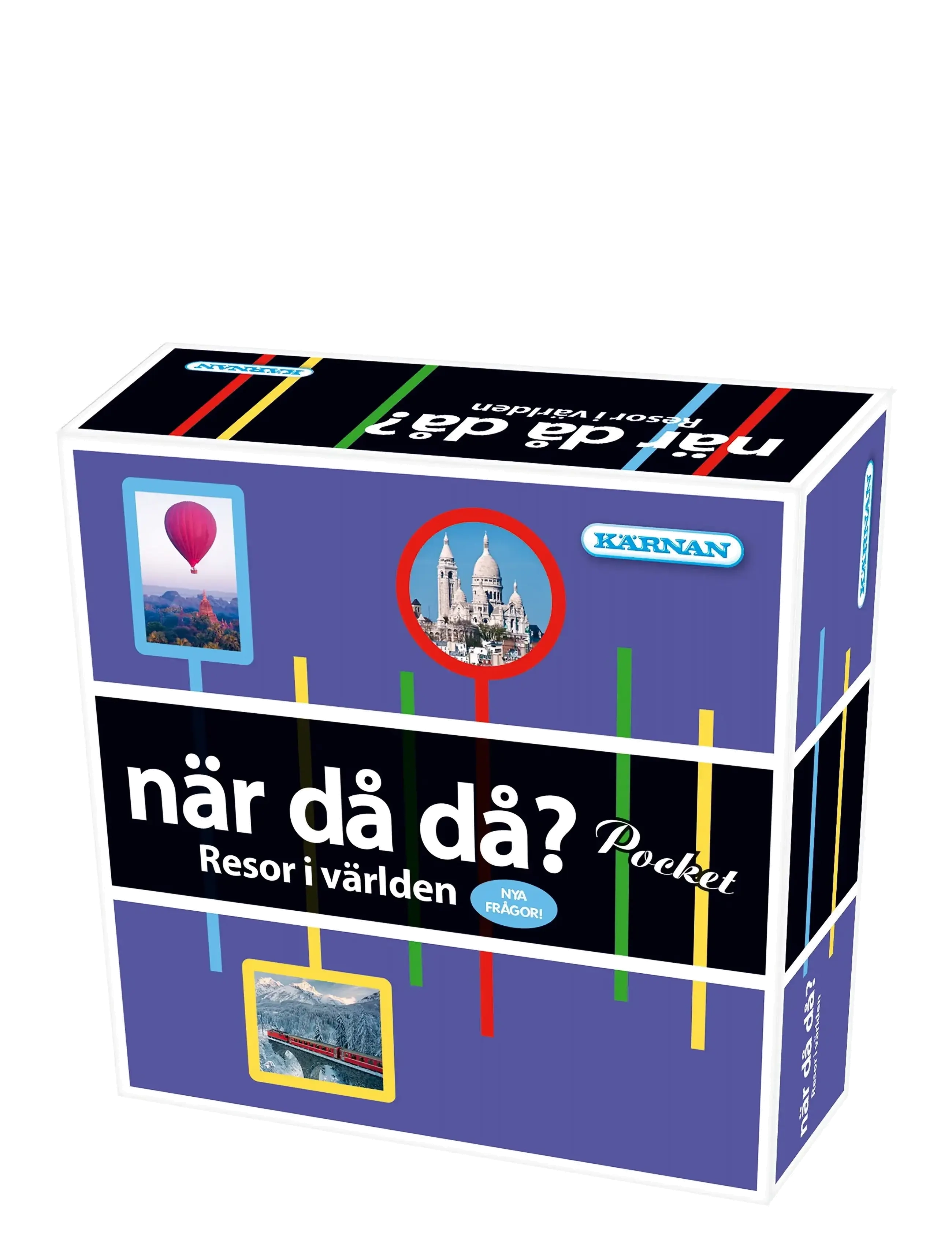 Kärnan - SPEL NÄR DÅ DÅ? POCKET - RESOR I VÄRLDEN 2 - borðspil - blue - 1
