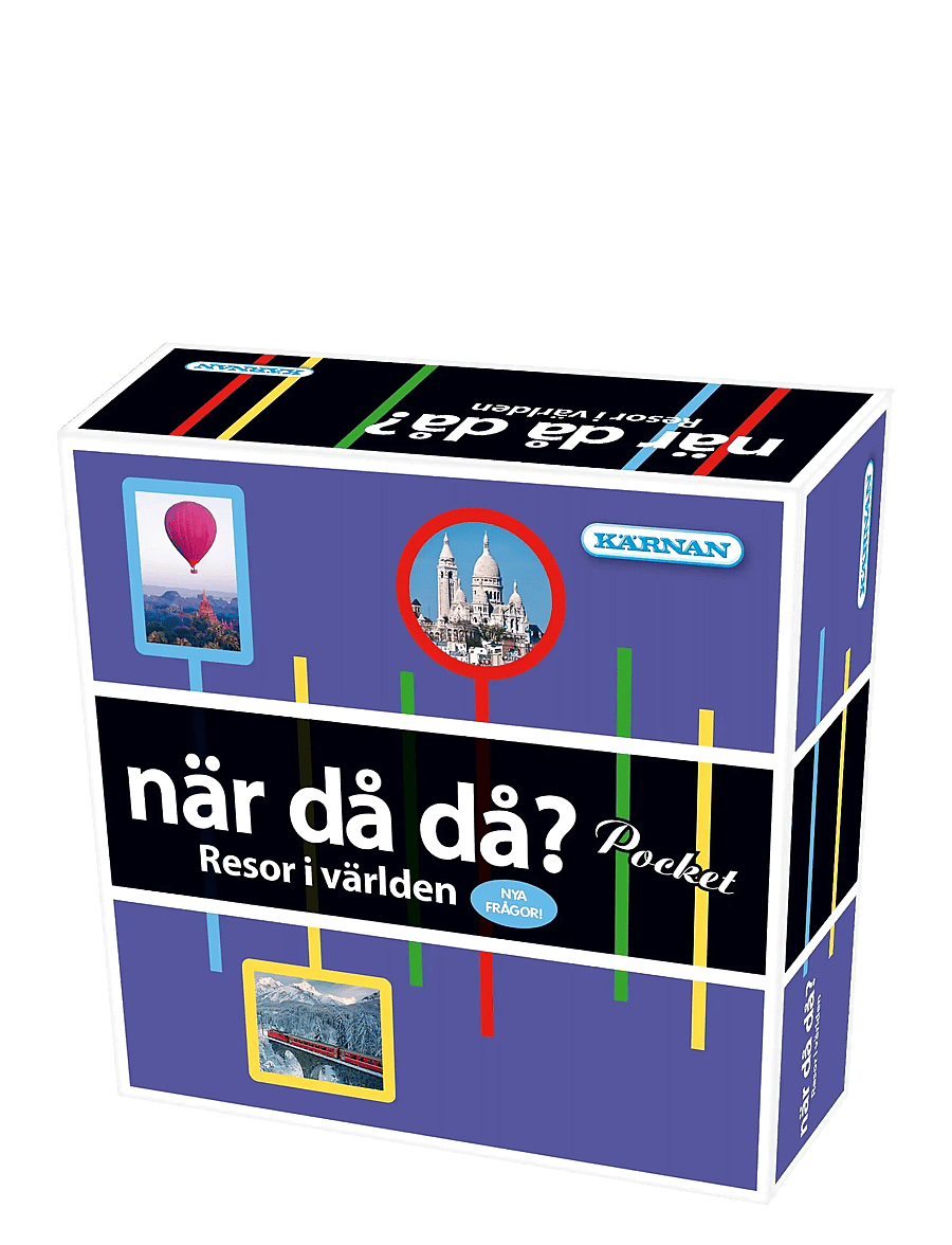 Kärnan - SPEL NÄR DÅ DÅ? POCKET - RESOR I VÄRLDEN 2 - brädspel - blue - 1