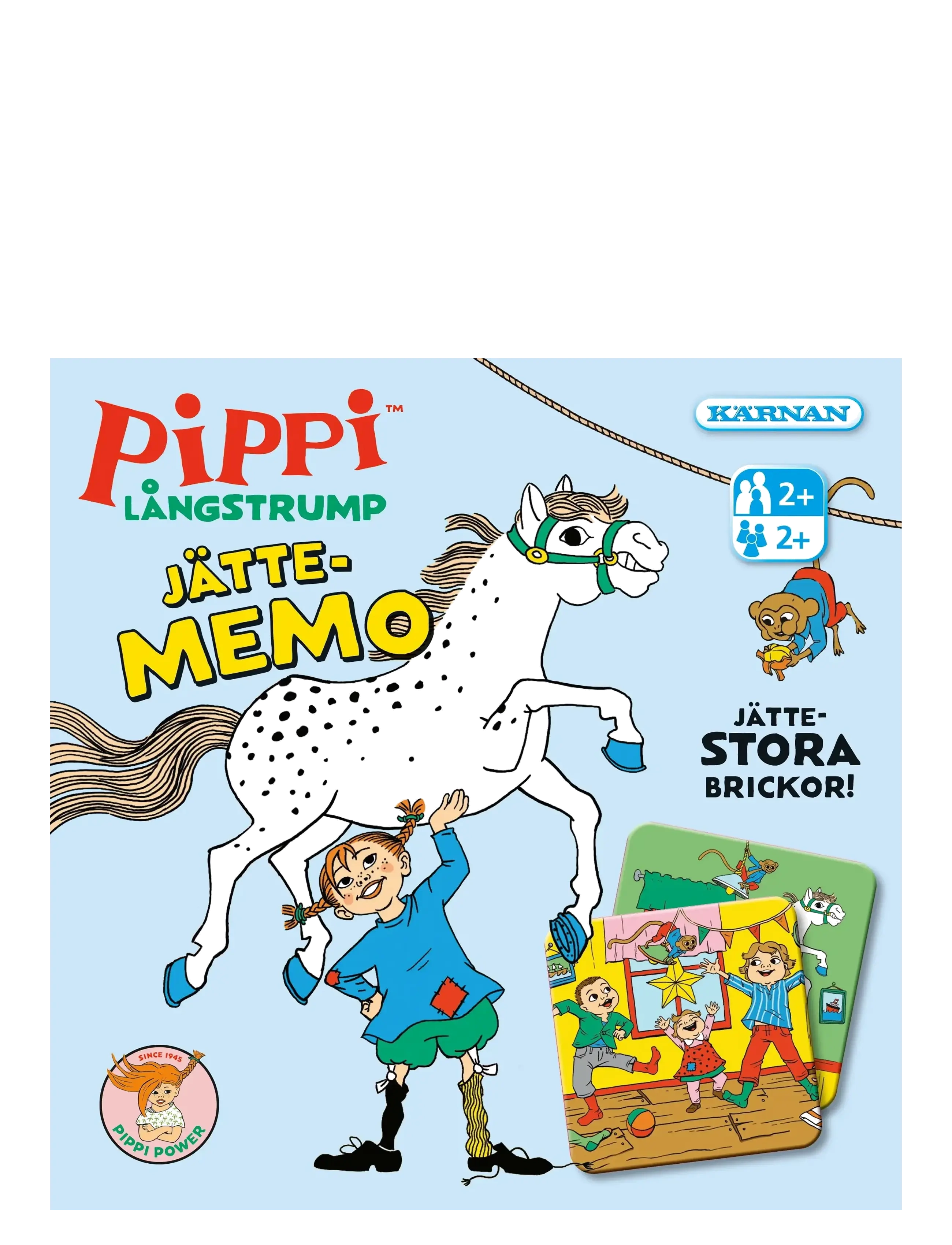 Kärnan JÄTTEMEMO PIPPI LÅNGSTRUMP 80 ÅR - Pussel & Spel - BLUE / blue