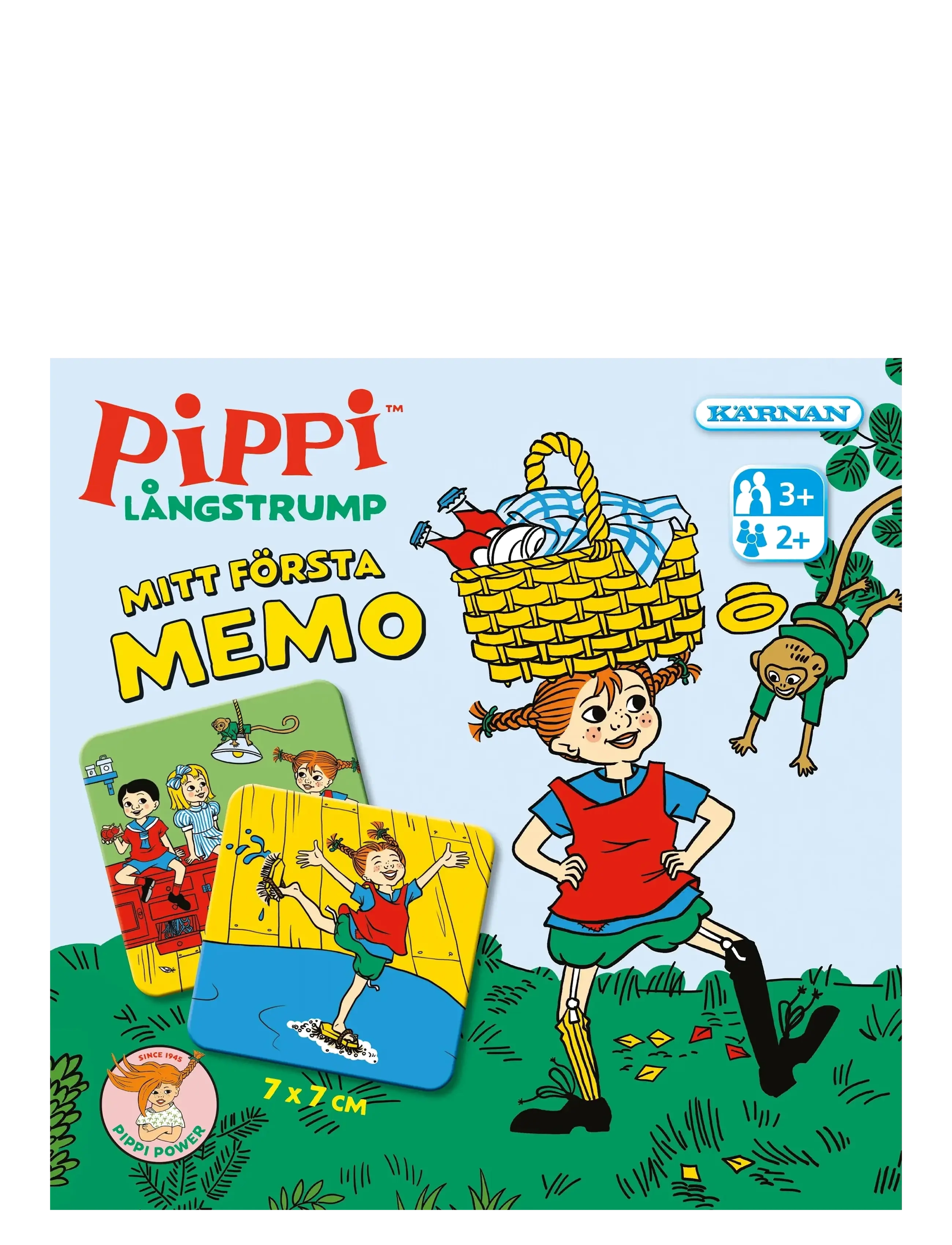 Kärnan MITT FÖRSTA MEMO PIPPI LÅNGSTRUMP - 4 for 3 - MULTI / red