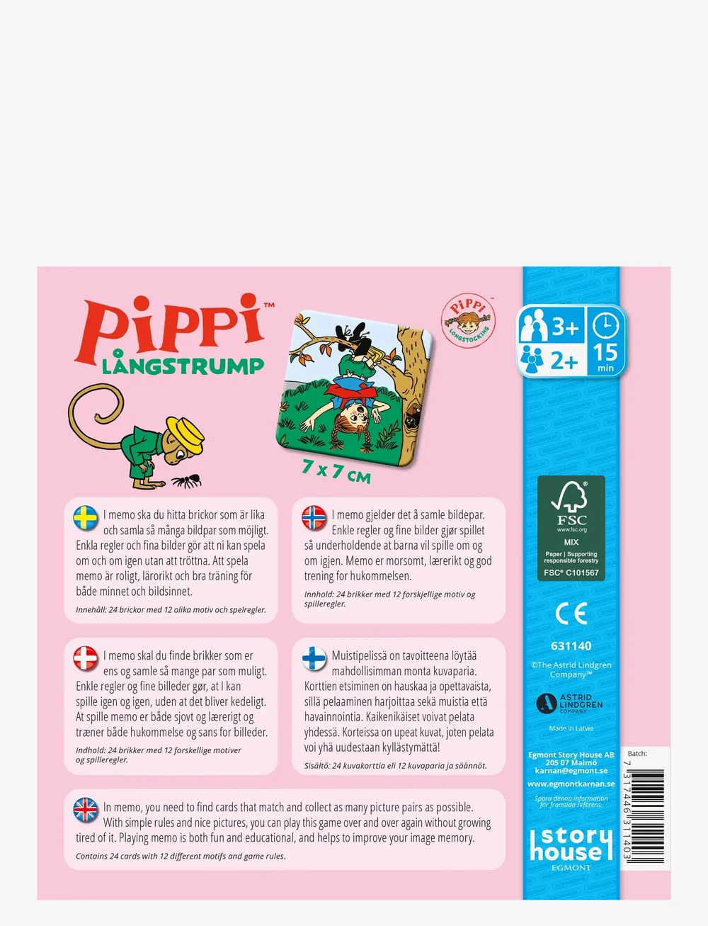 Kärnan - MITT FÖRSTA MEMO PIPPI LÅNGSTRUMP - memo - multi - 2